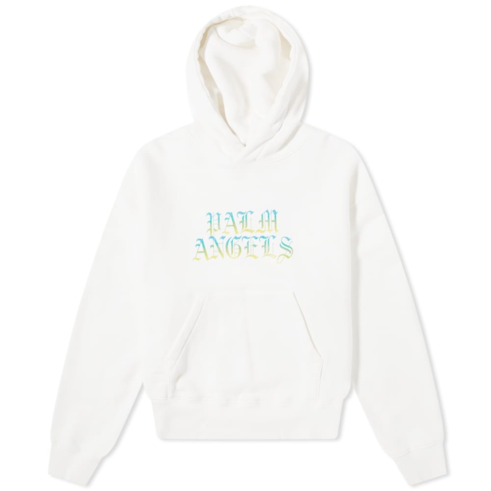 Palm Angels Hue Gothic Logo Popover Hoody - 1