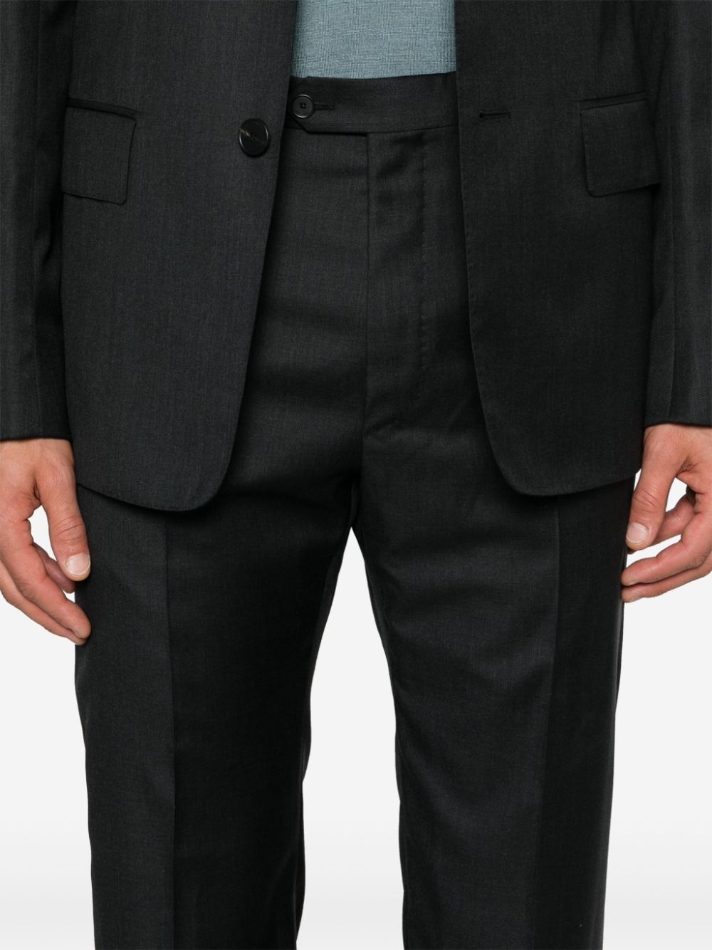 straight-leg tailored trousers - 5