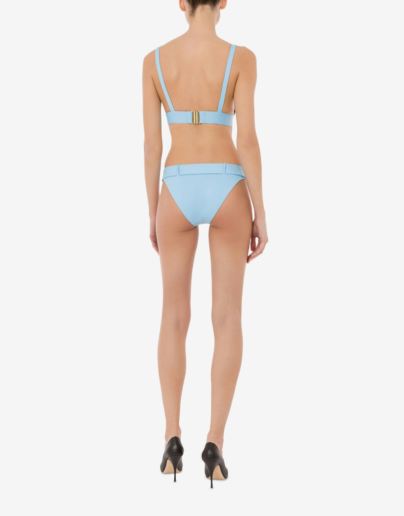 GOLD BUCKLE LYCRA BIKINI BOTTOMS 3