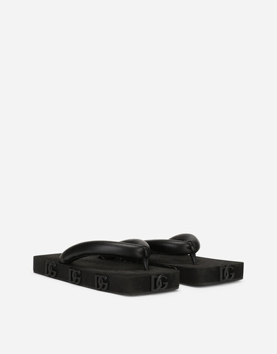 Dolce & Gabbana Rubber thong sandals outlook