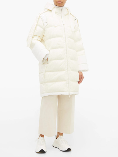 Moncler Narvalong longline quilted down jacket outlook