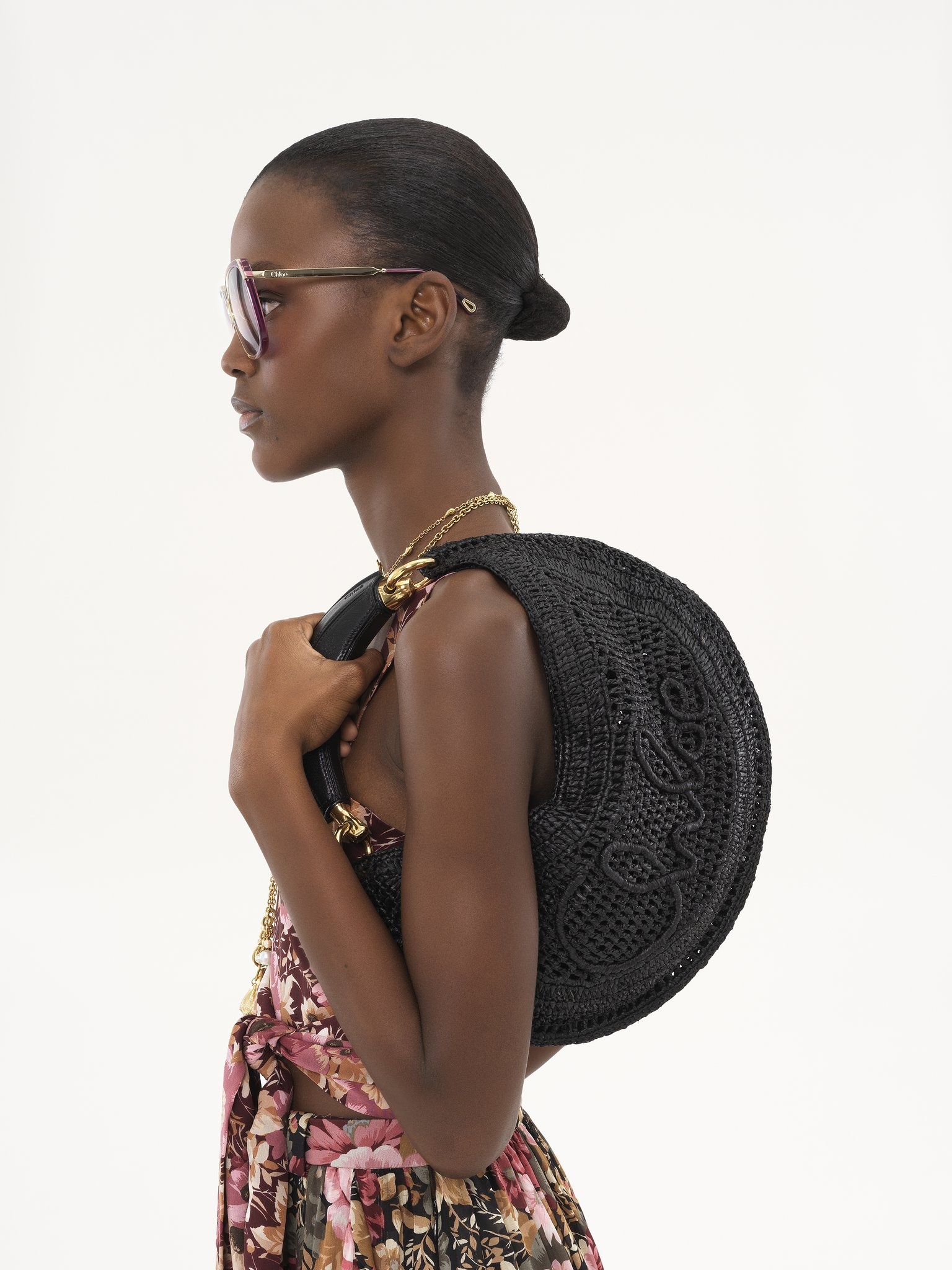 SUMMER BANANA HOBO BAG IN RAFFIA - 2
