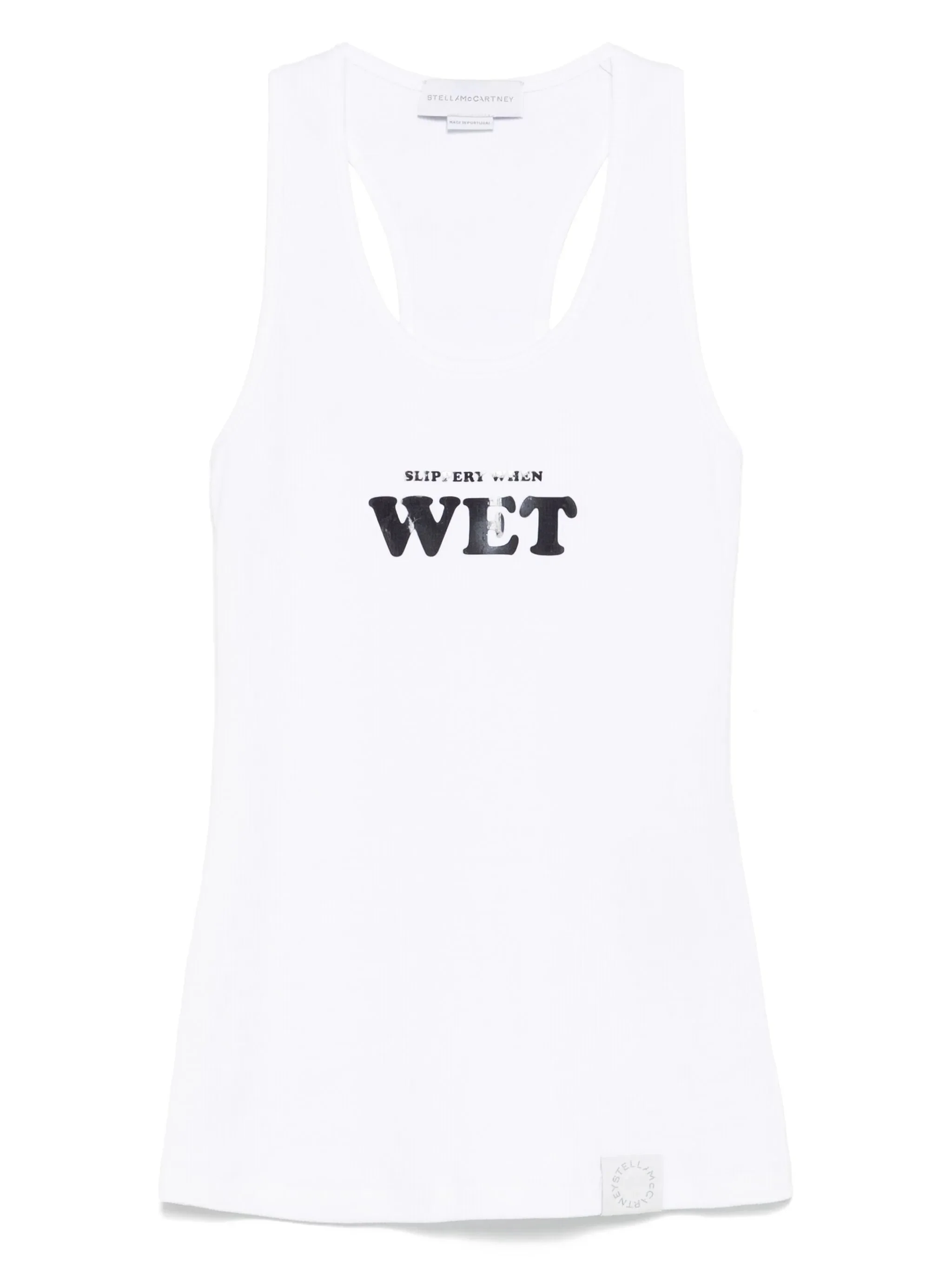 Rubberised Slogan-print Tank Top - 1