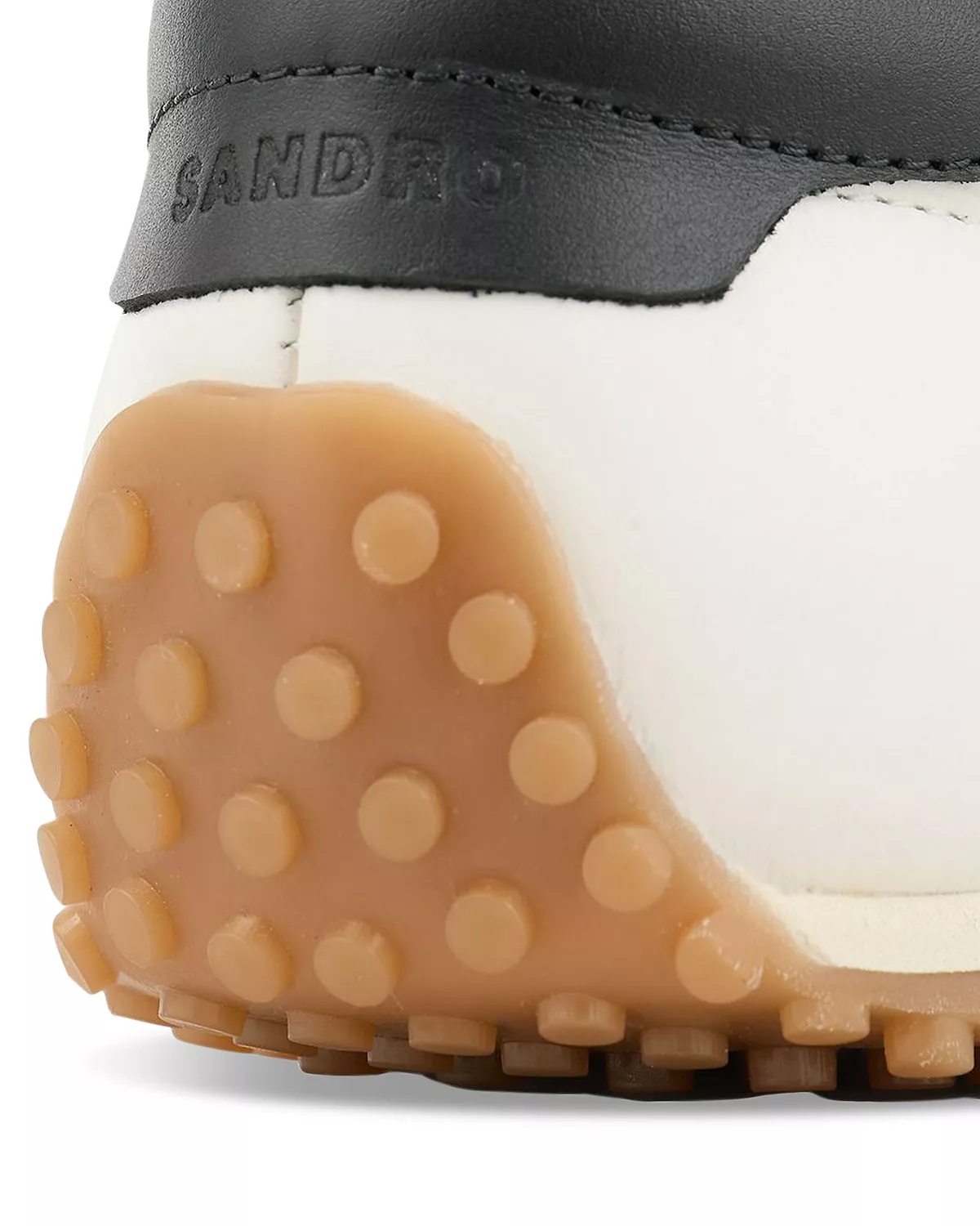 Men's Leather and Suede Running Trainer Shoes - 4