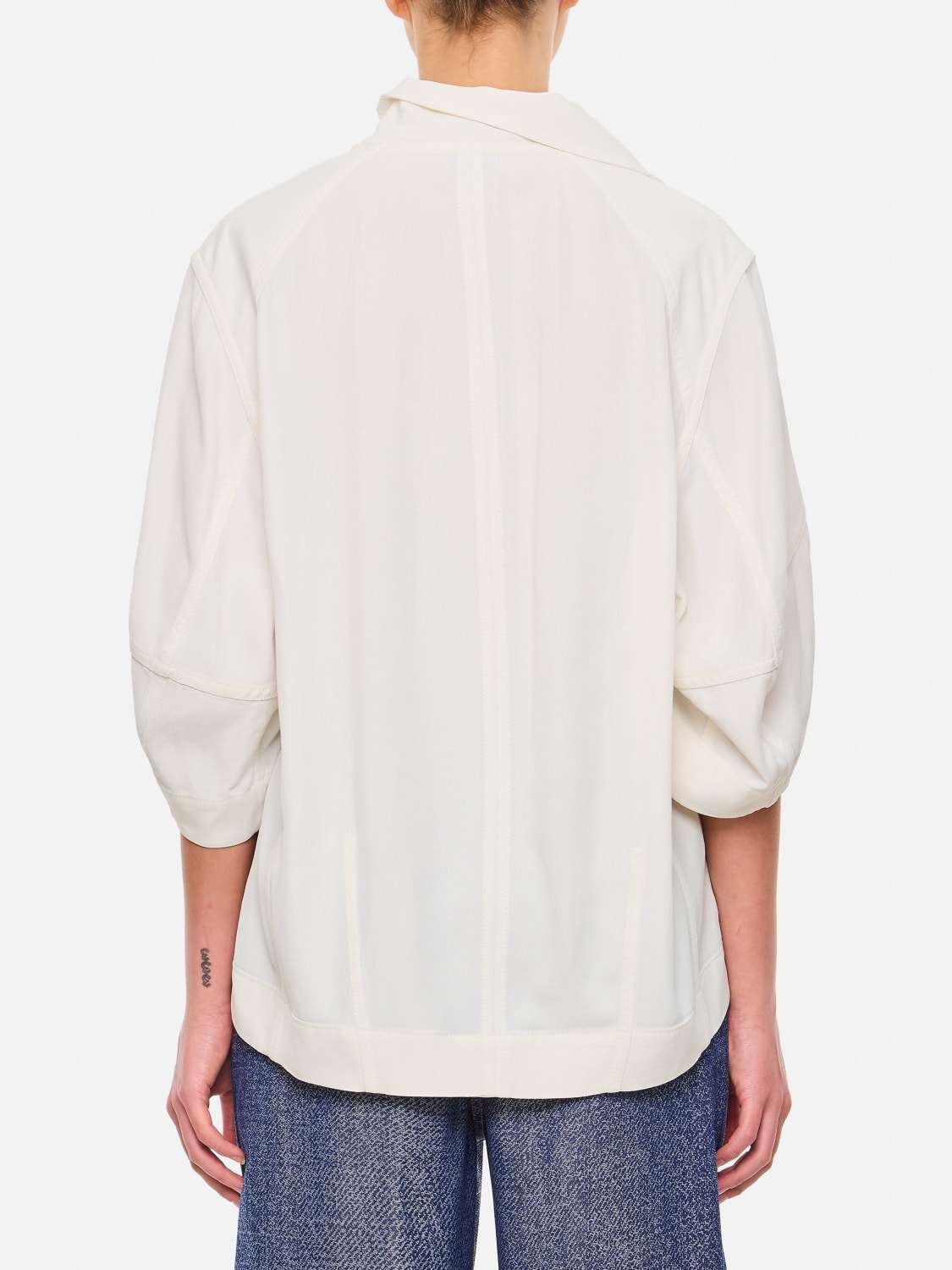 Bottega Veneta viscose and linen blouse - 3