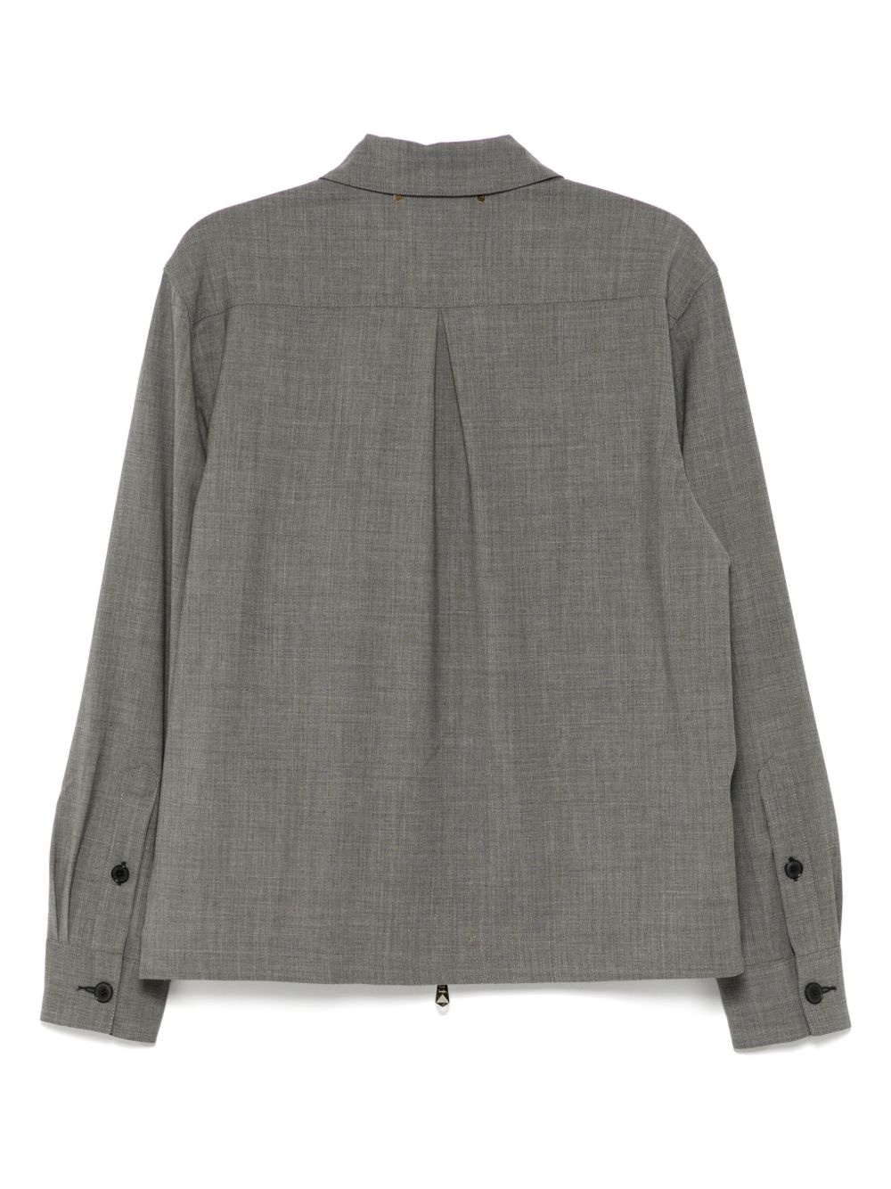 zip-up shirt jacket - 2