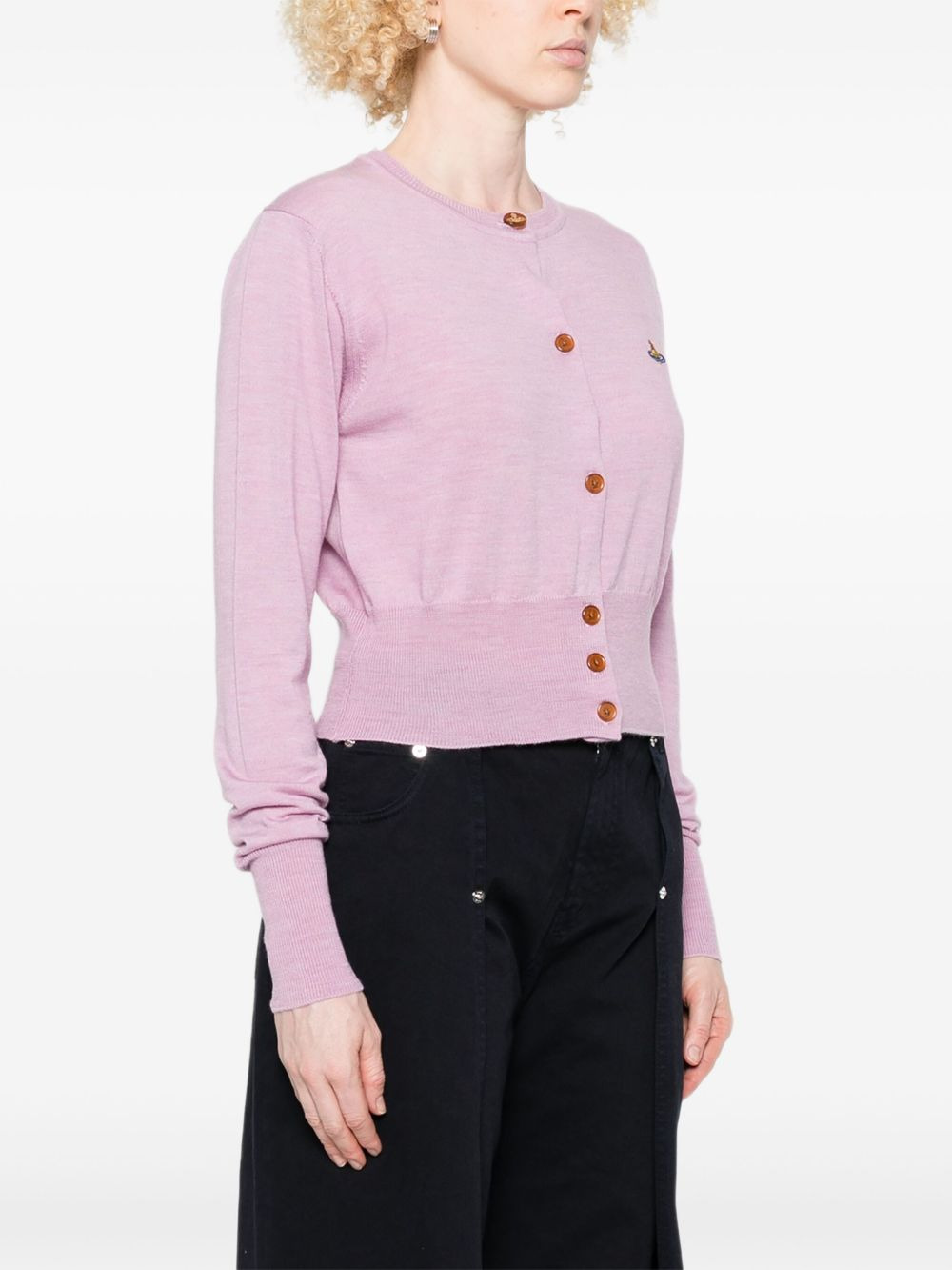 Bea orb-embellished button cardigan - 3