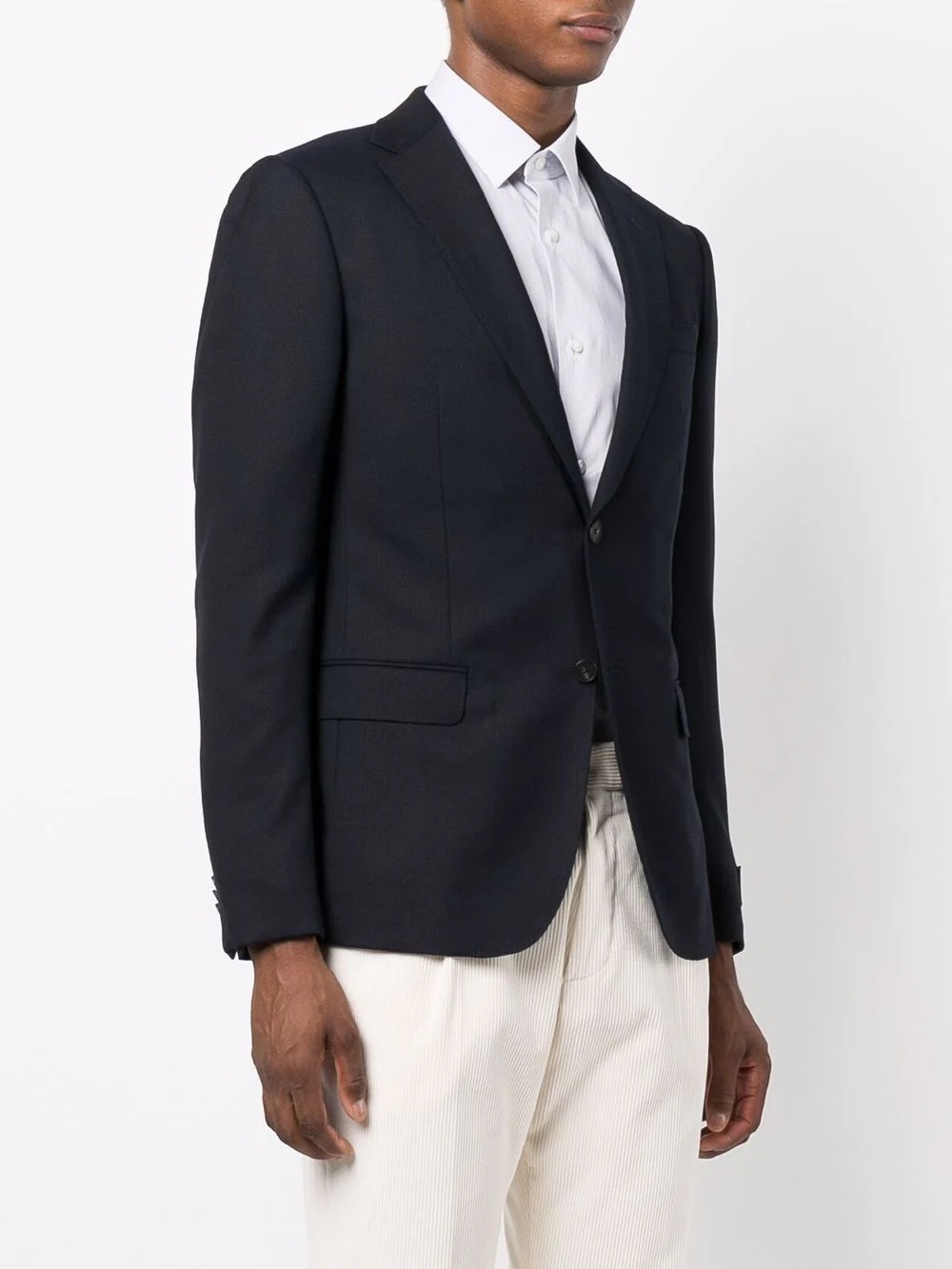 tailored single-breasted blazer - 3