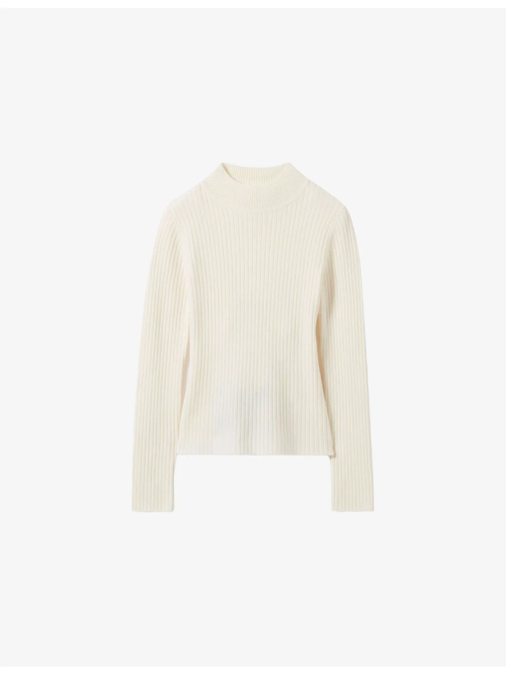 Tie-Back Ribbed Wool-Blend Jumper - 1