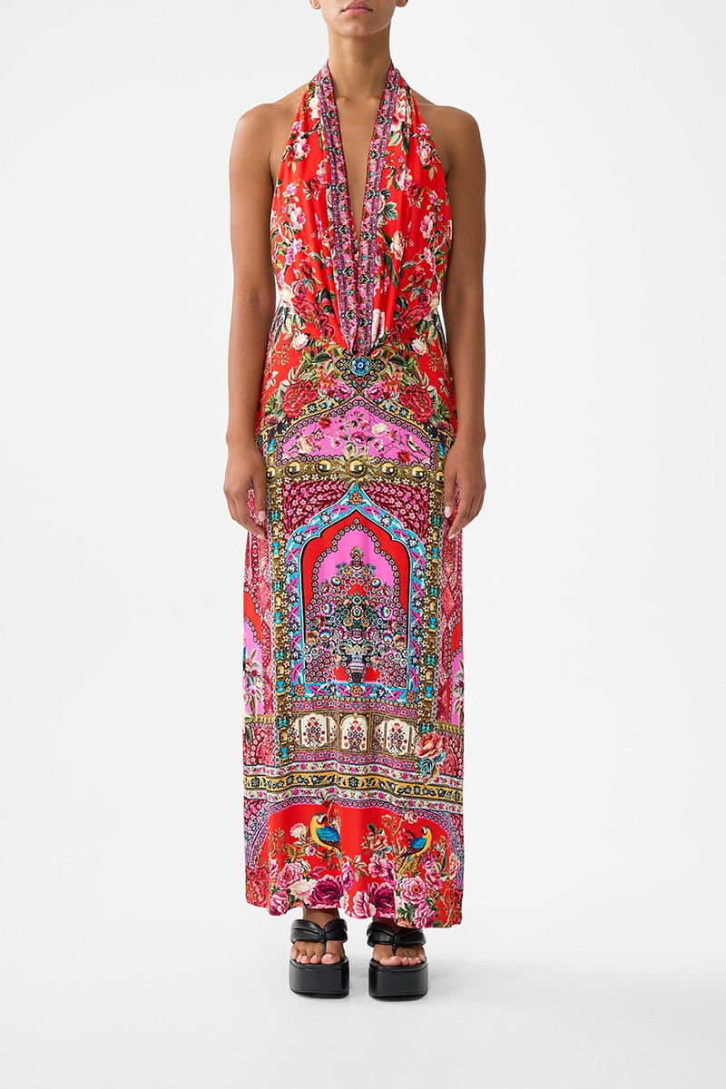 CAMILLA DEEP COWL PLUNGE DRESS outlook