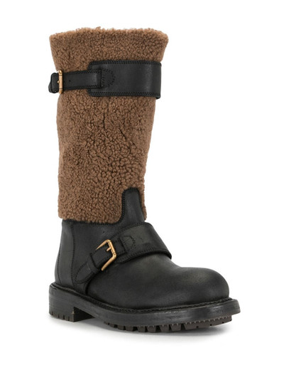 Dolce & Gabbana panelled biker boots outlook