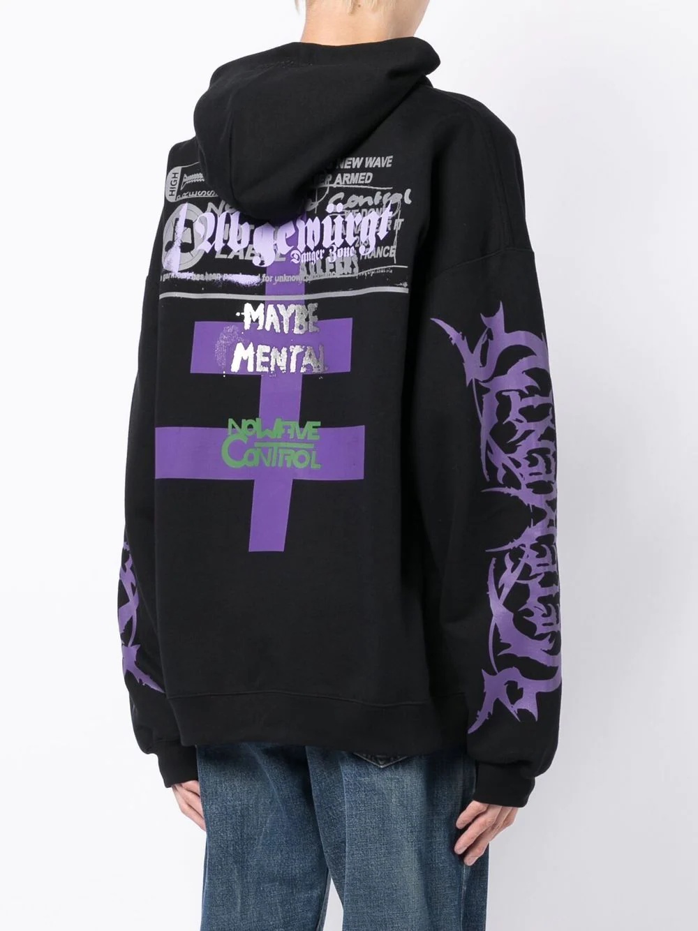 logo-print hoodie - 4