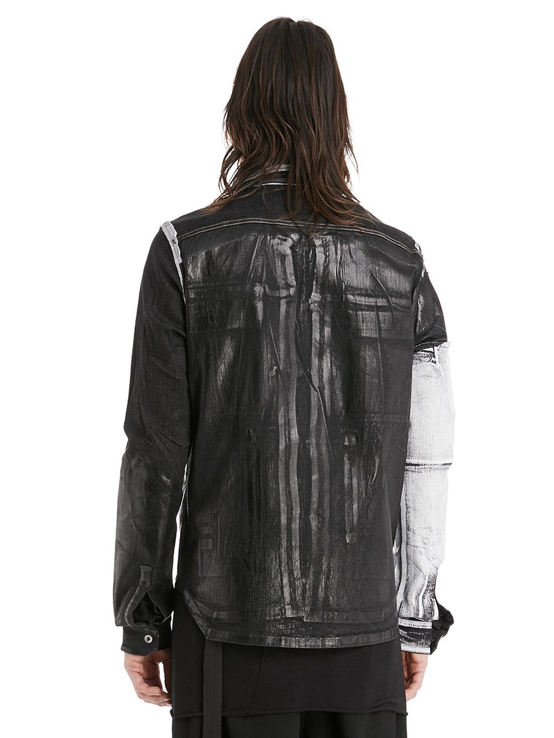 washed effect panels denim jacket 3