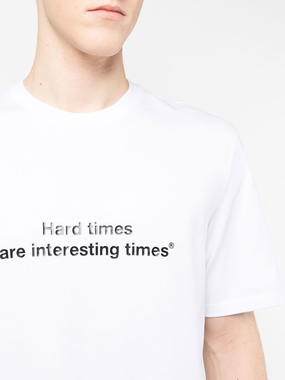 slogan-print cotton T-Shirt - 5