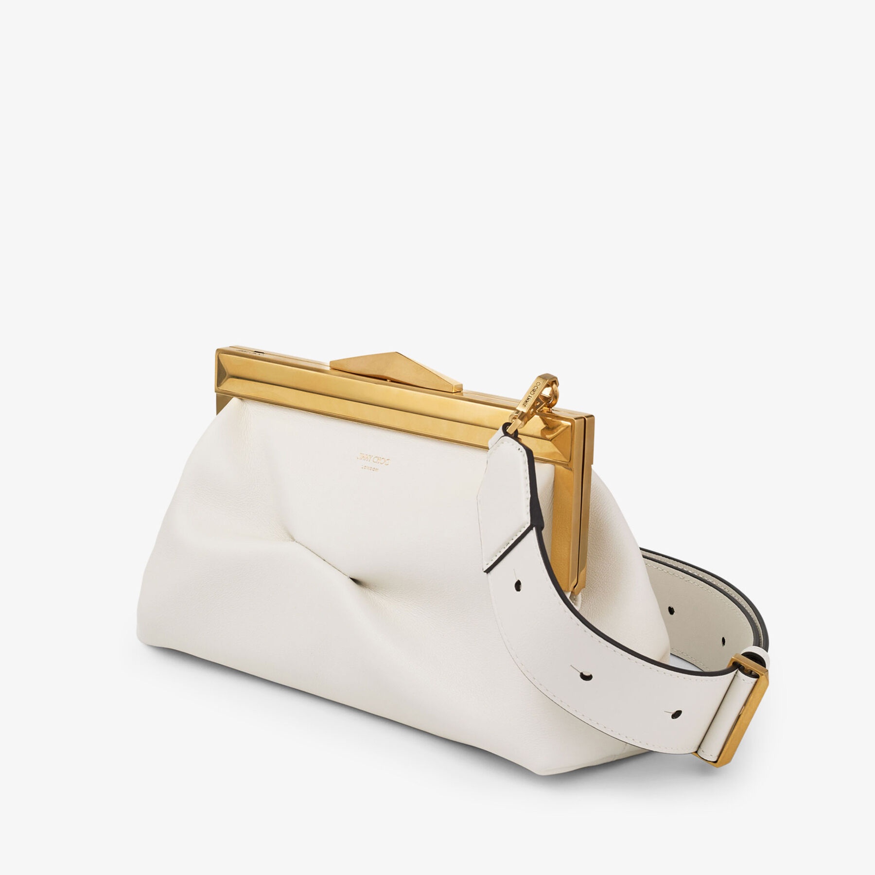 Diamond Frame Clutch/S
Latte Leather Clutch Bag - 3