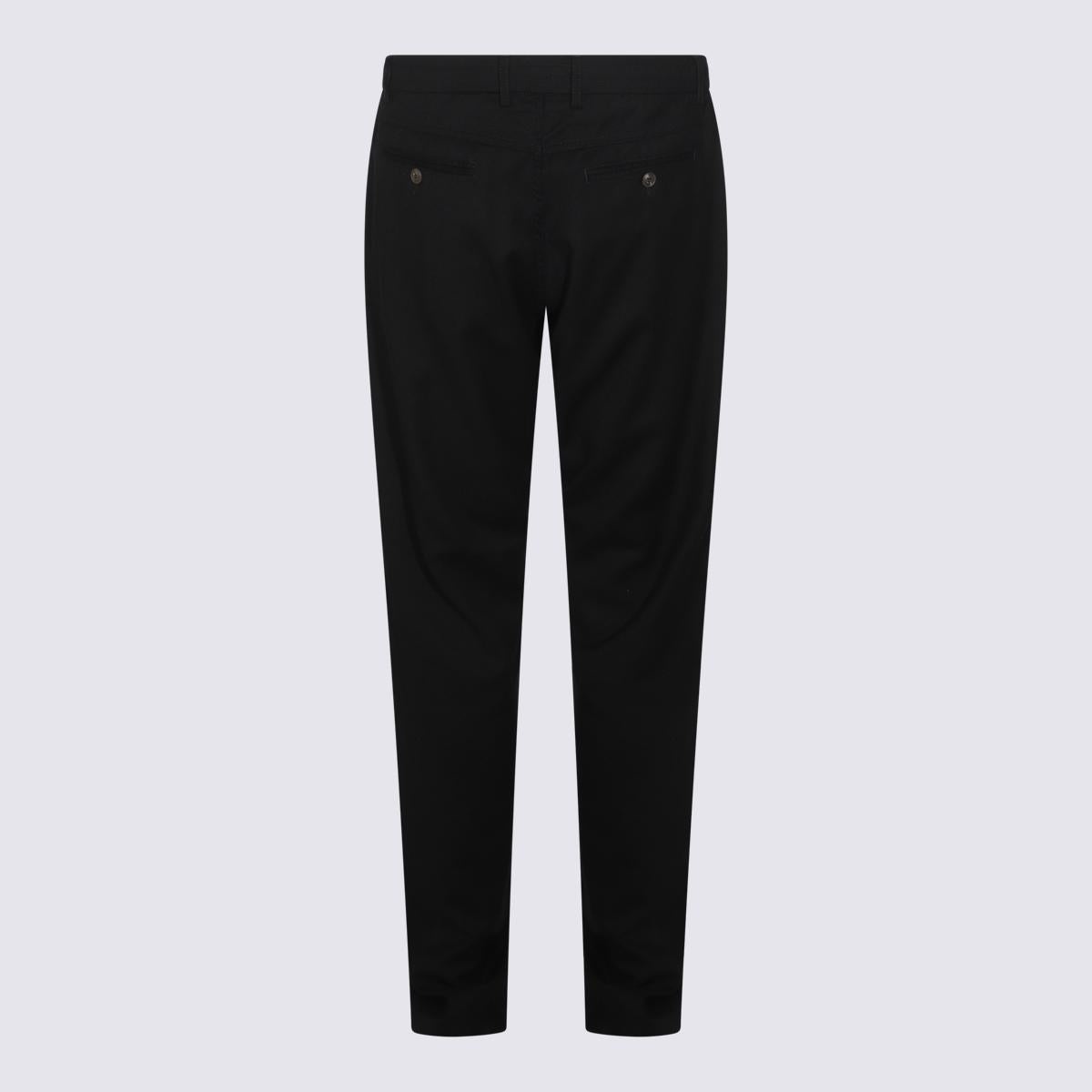 Canali Black Wool Pants - 2