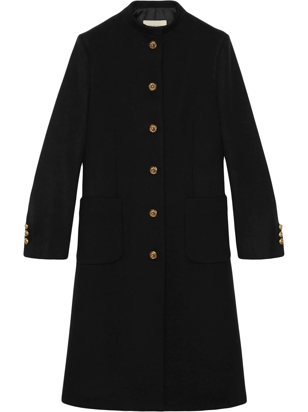 horsebit detail coat - 1