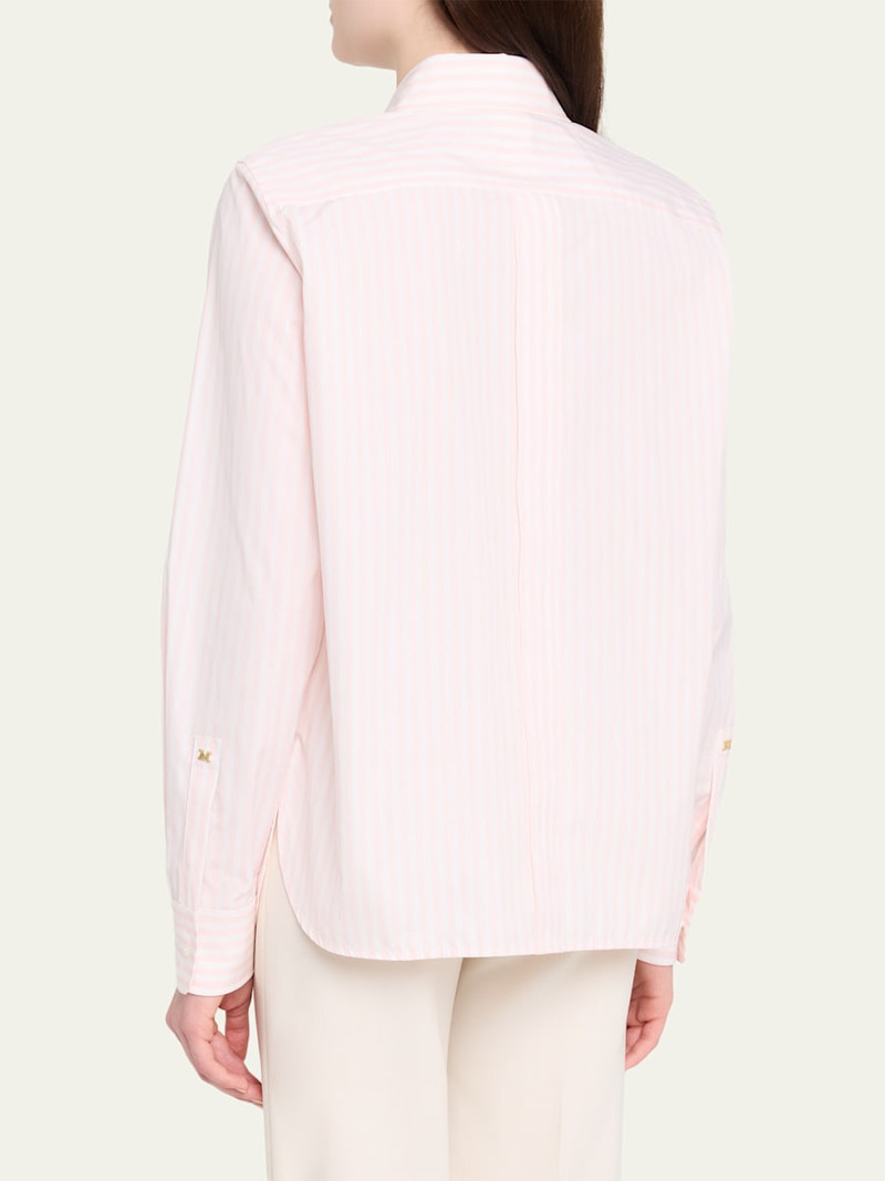 Striped Cotton Button-Down Shirt 3