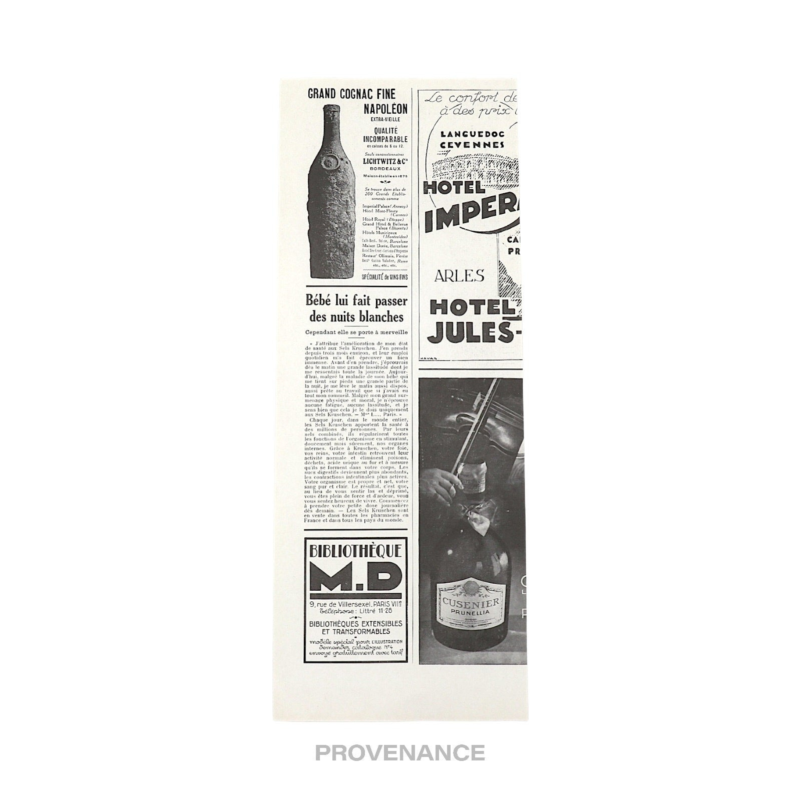 Louis Vuitton Antique Vintage Newsprint Ad - PAQUES - 5