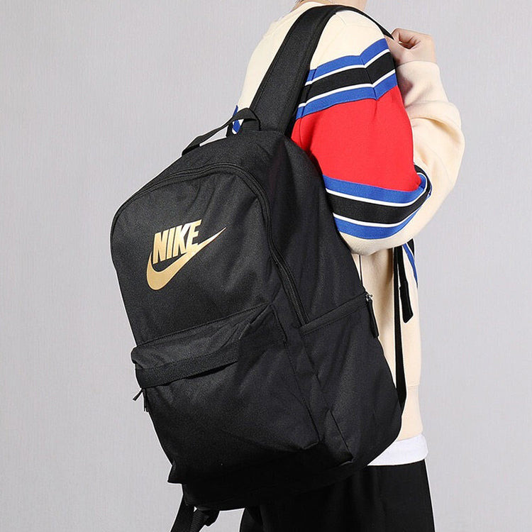 Nike Heritage 2.0 Backpack 'Black Metallic Gold' BA5879-013 - 6