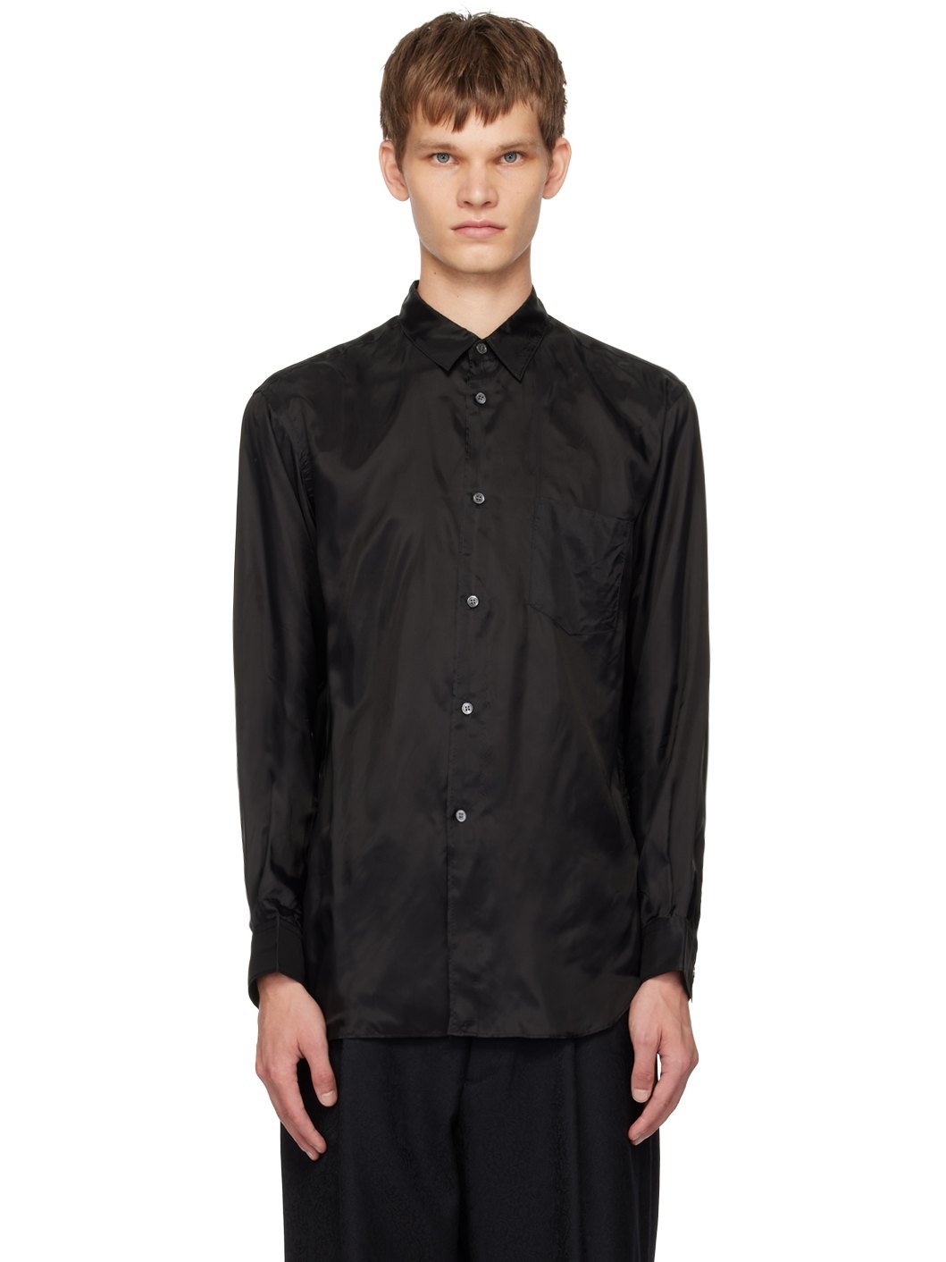 Black Patch Pocket Shirt - 1