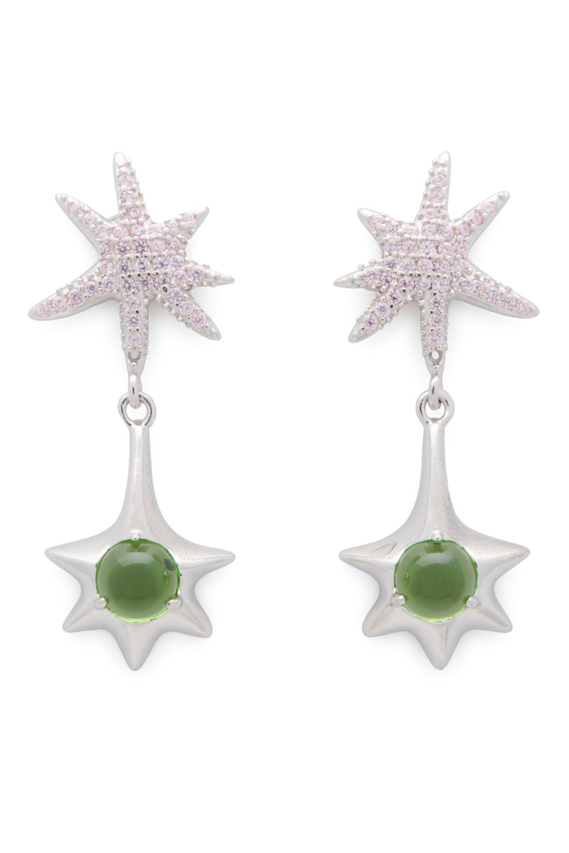 PINK APPLE STAR DROP EARRING 1