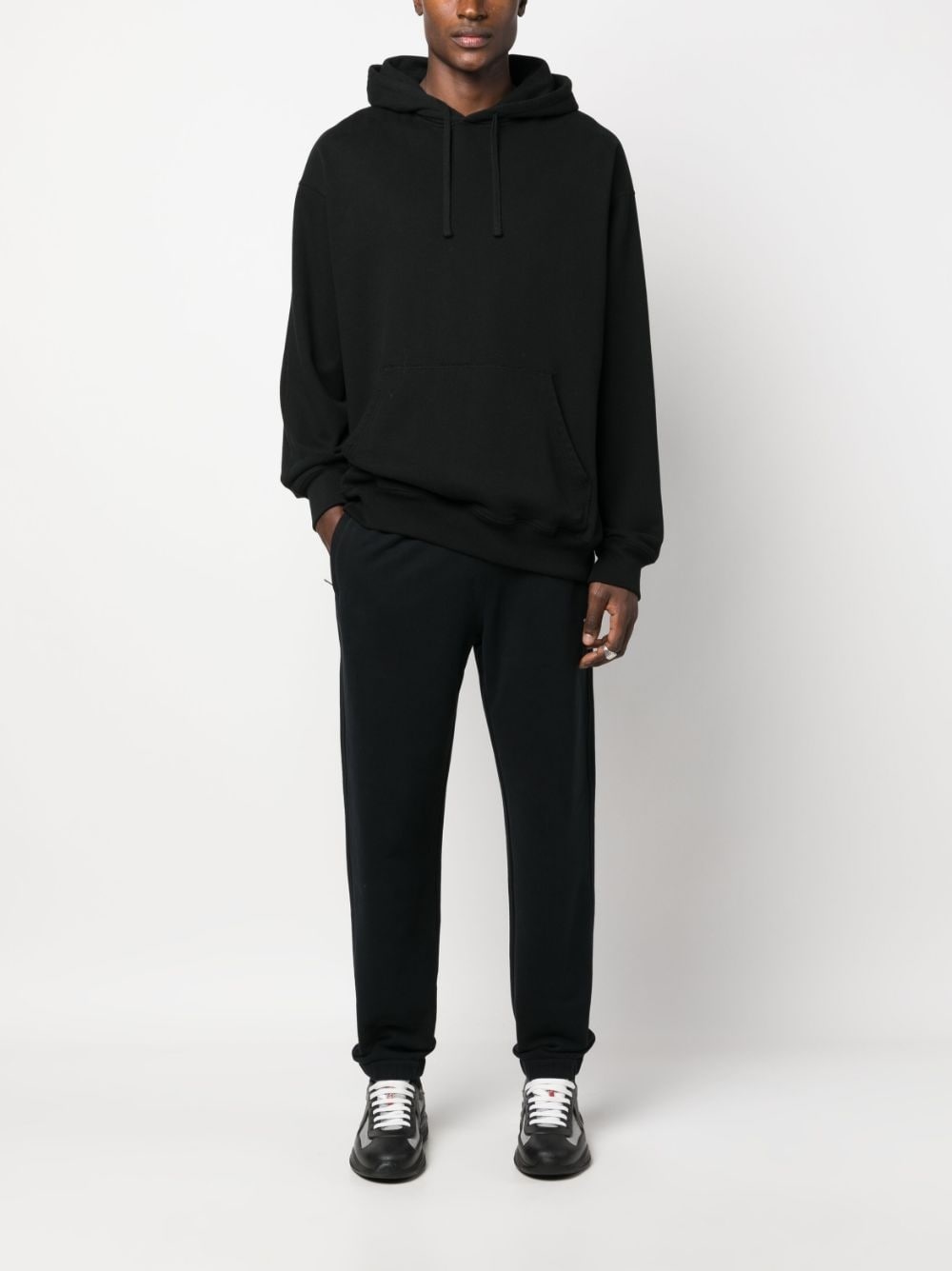 logo-print cotton track pants - 2