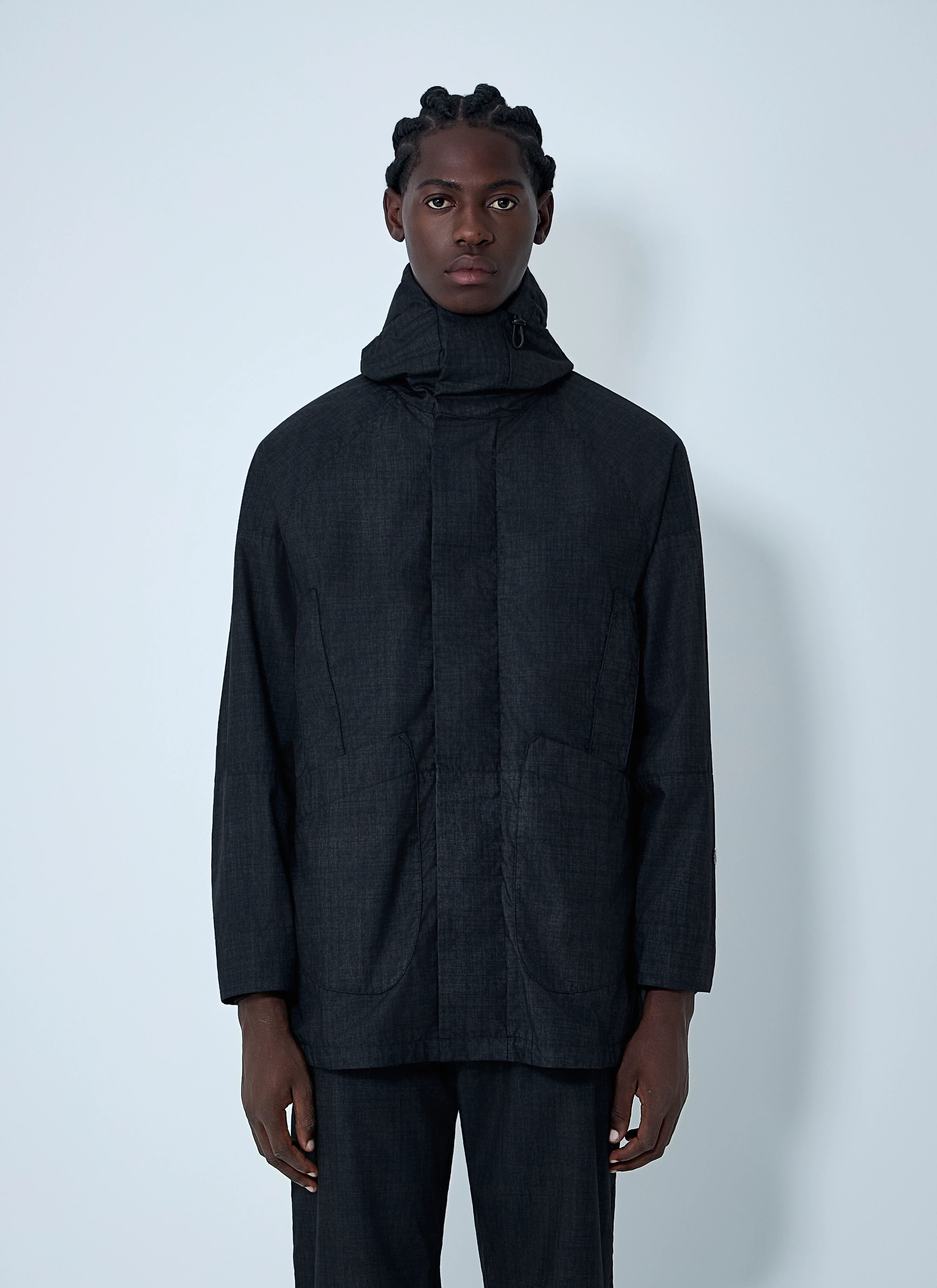 Hooded Wool Jacket - 1