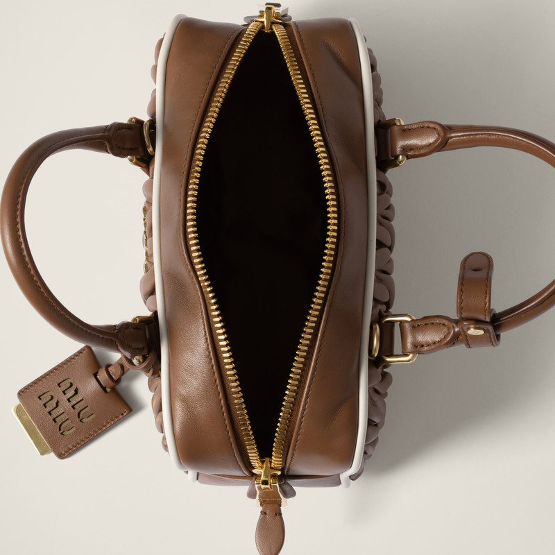 Arcadie matelassé nappa leather bag 6