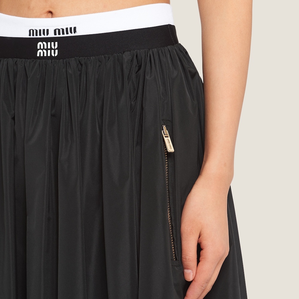 Full technical silk skirt - 4