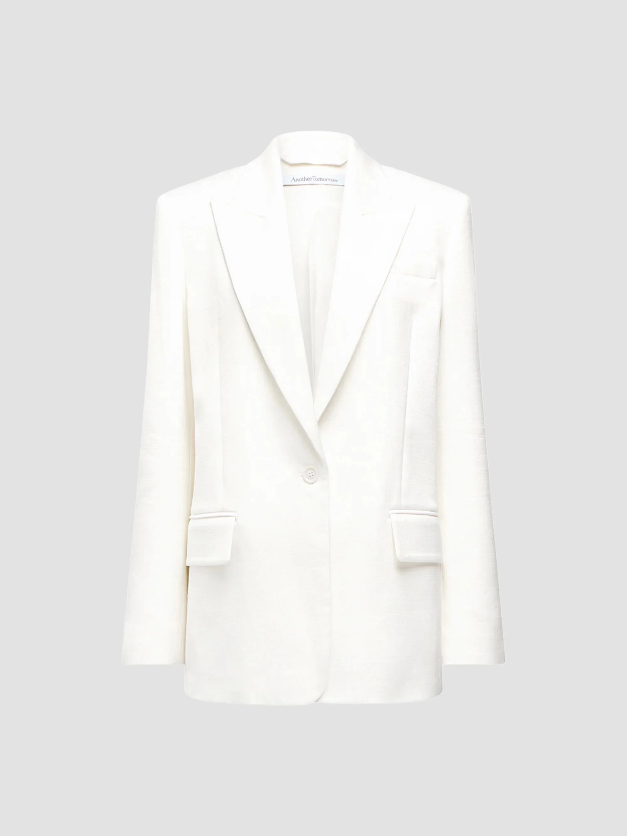 Women's Oversized Tailored Jacket - Off White - 1