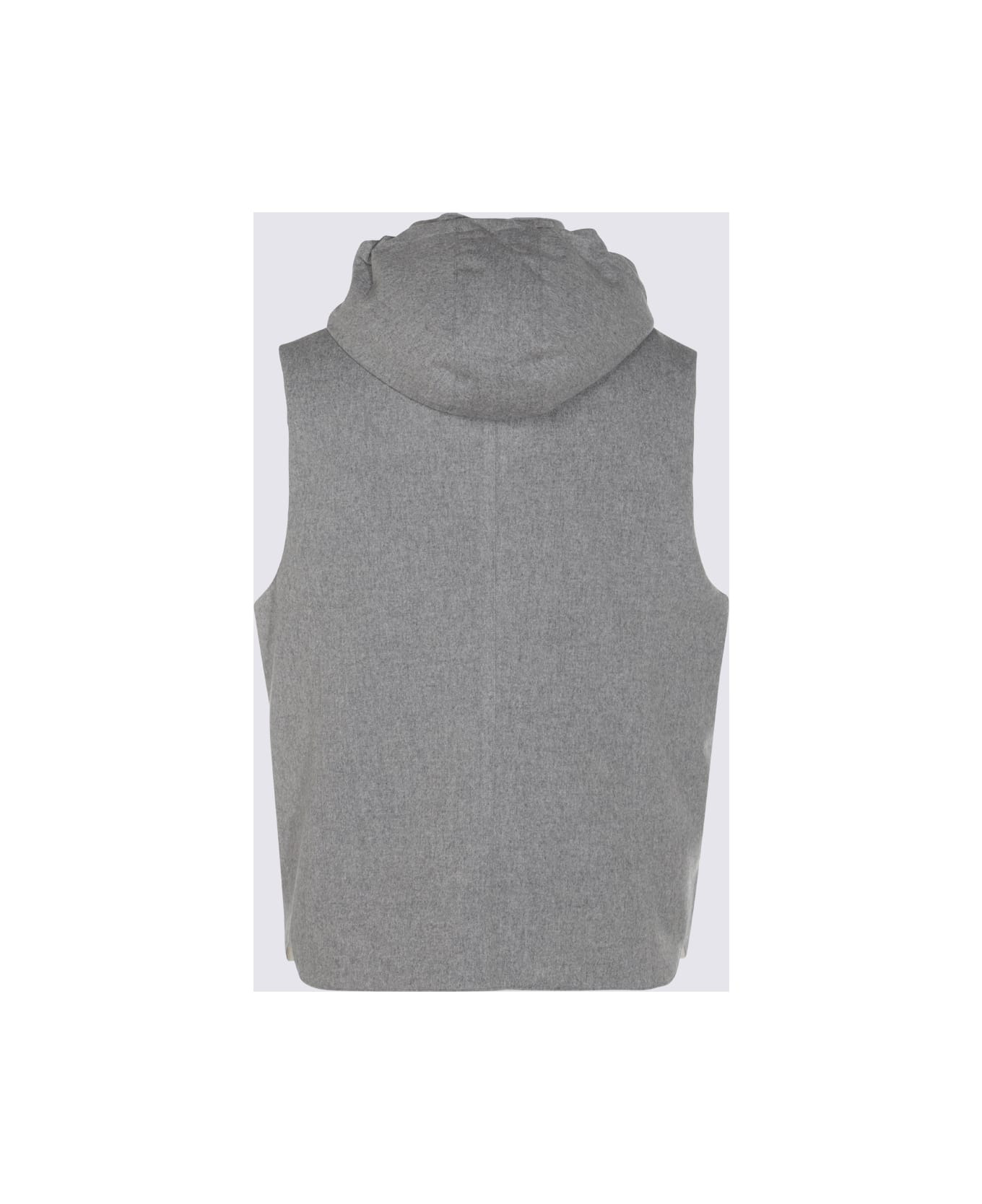 Grey Wool Down Jacket - 2