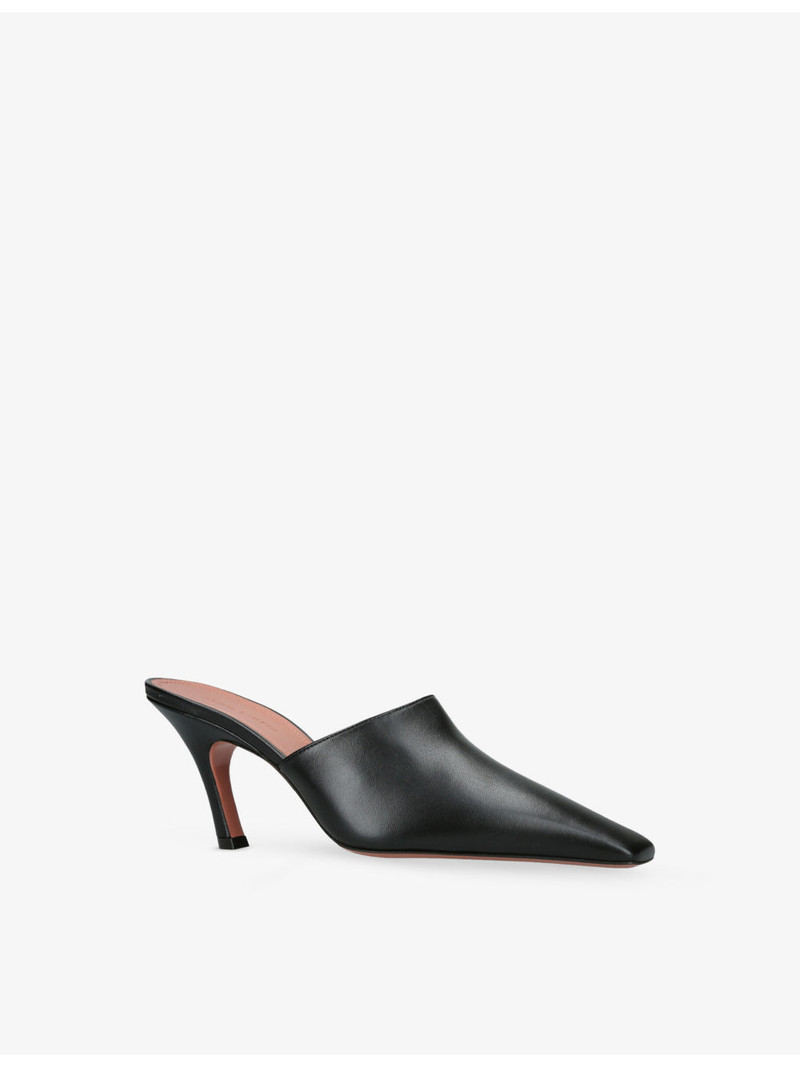 Jamie Mule 80 Leather Heels 3