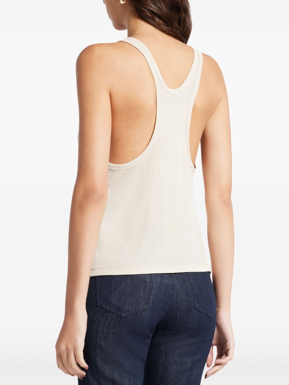 ribbed jersey tank top - 4