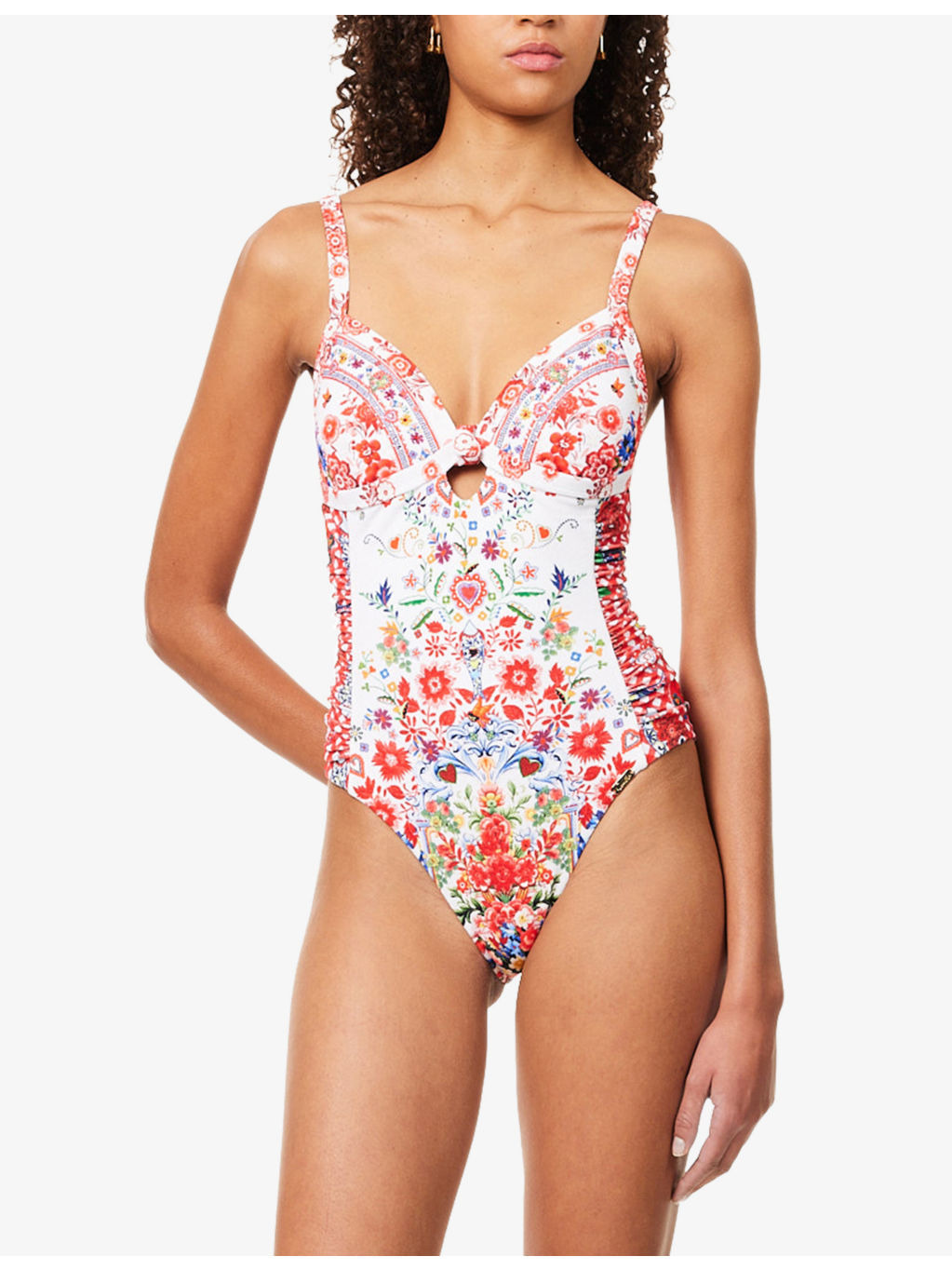 Faith, Luck & Justice Knot-Front Panelled One Piece Swimsuit - 2