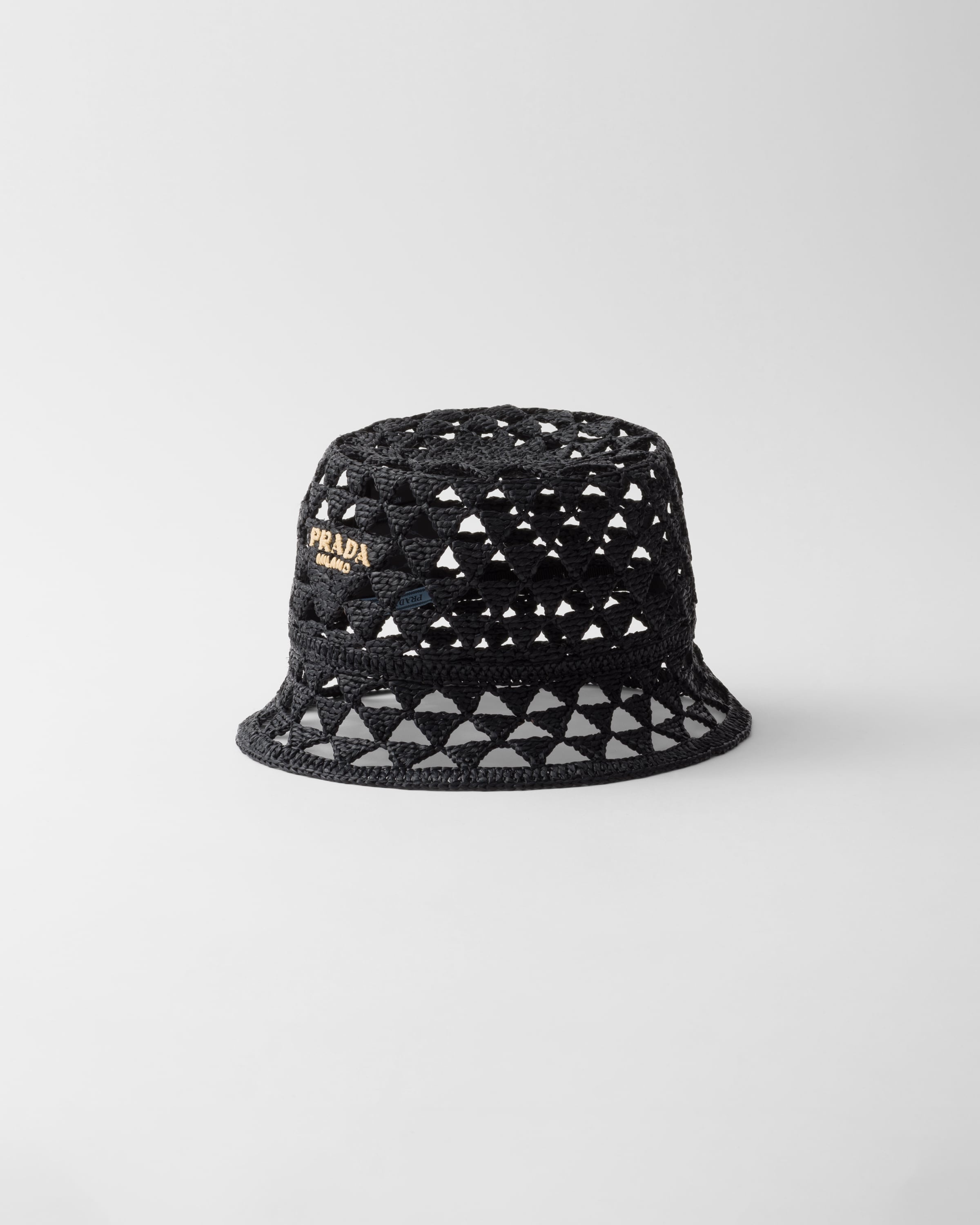 Woven fabric bucket hat - 1