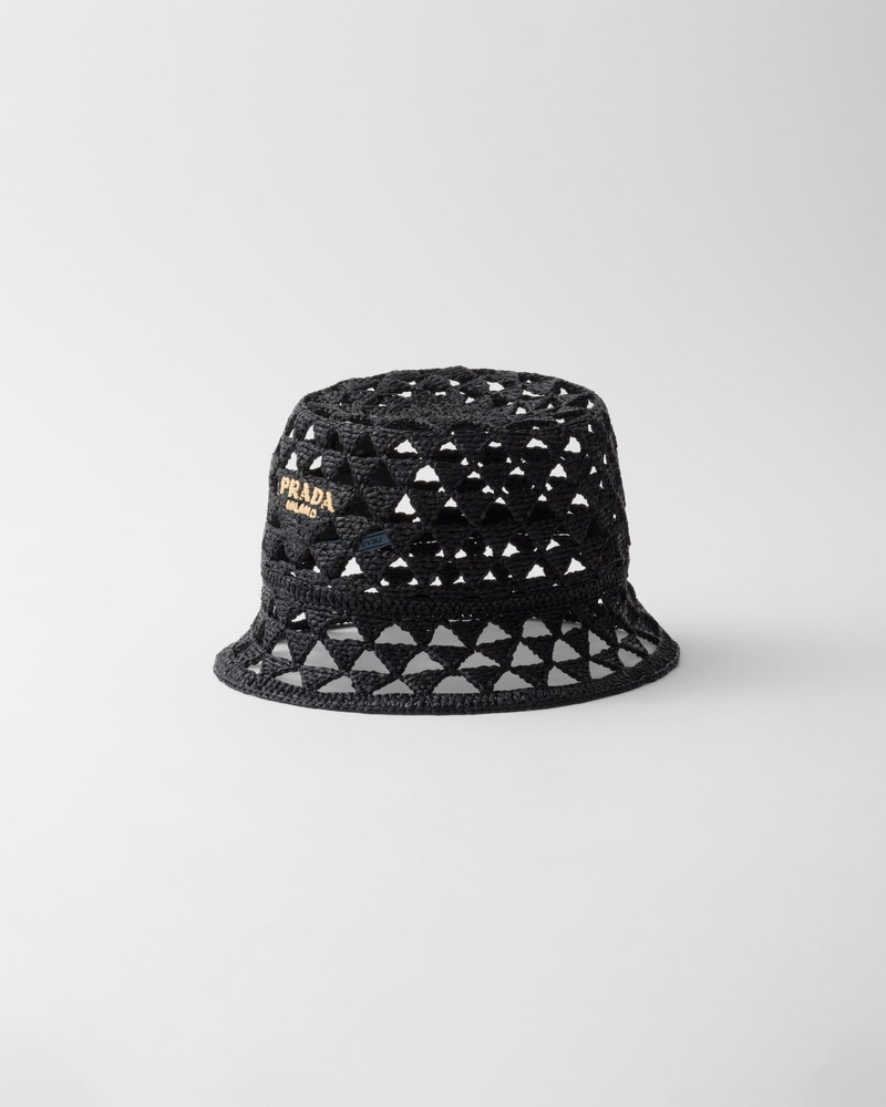 Woven fabric bucket hat 1
