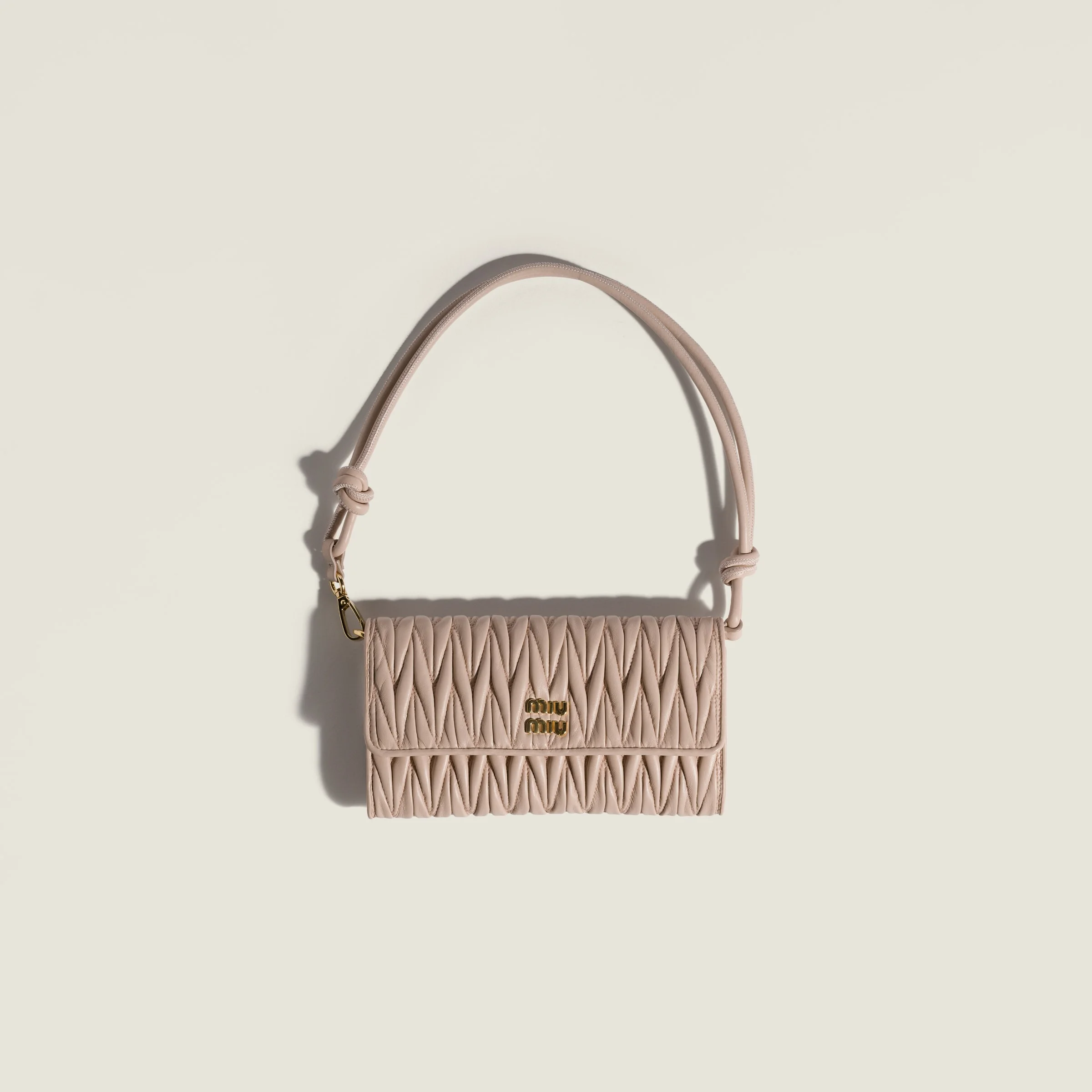 Matelassé nappa leather wallet - 1