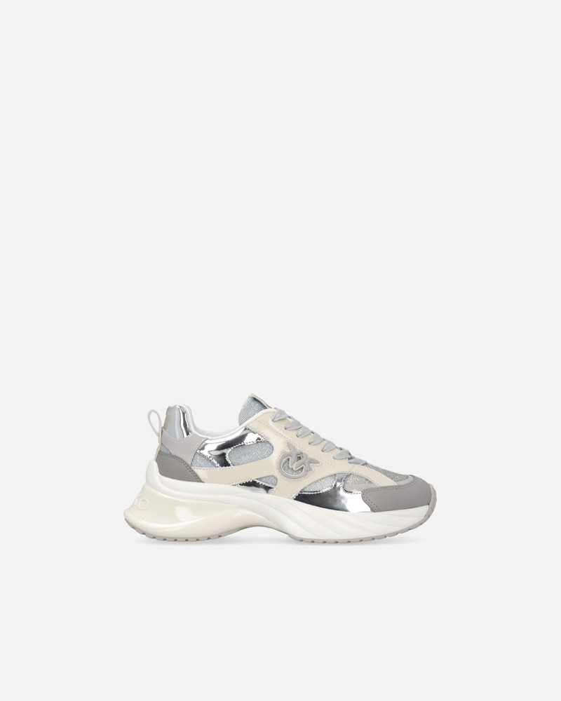 GLITTERY SNEAKERS WITH LOVE BIRDS LOGO 1