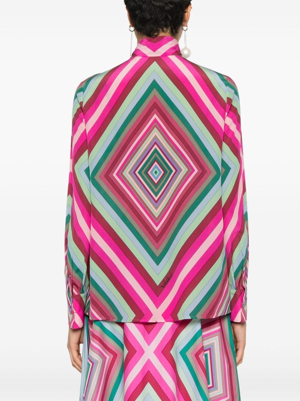 crepe silk blouse - 4