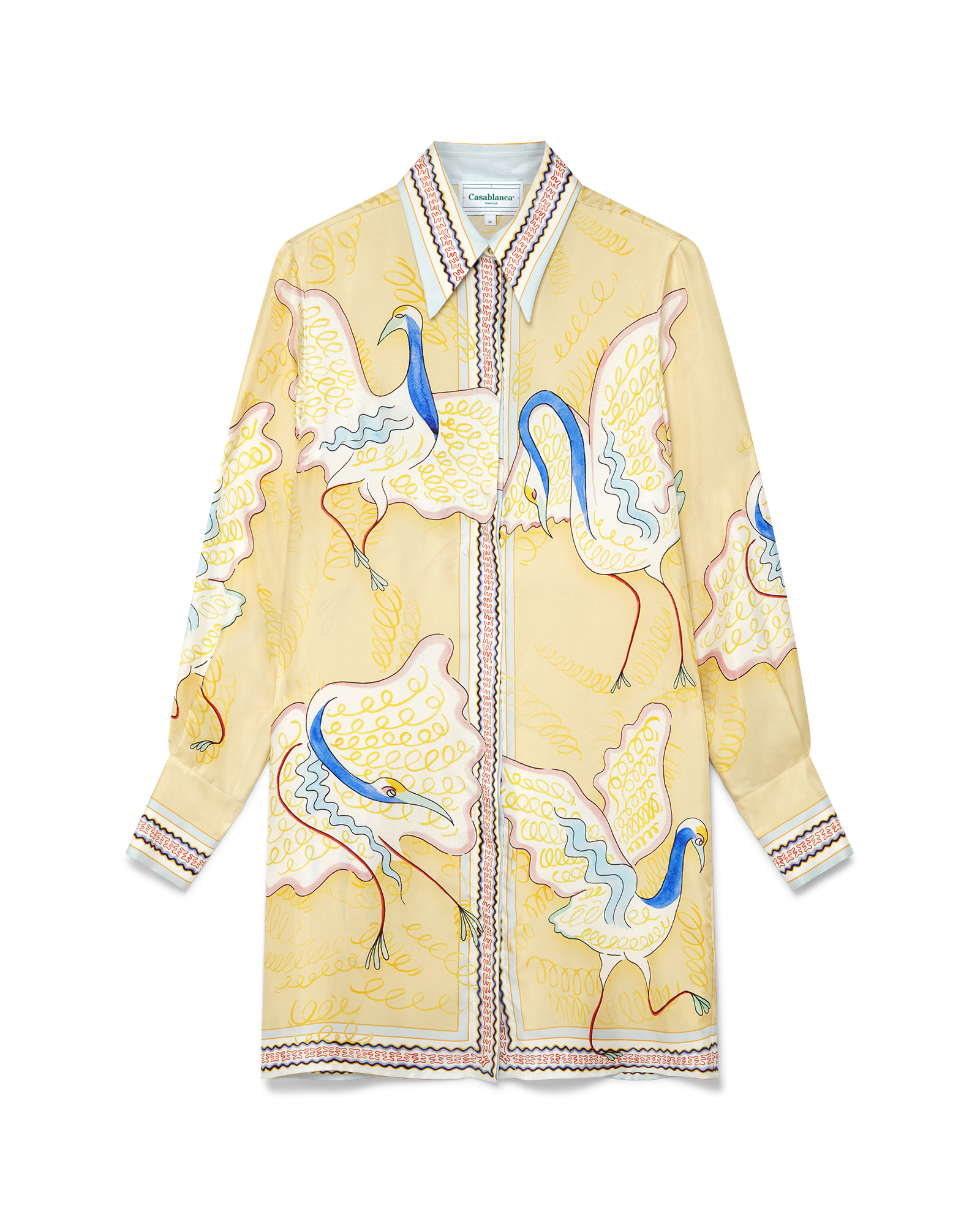 Les Cigognes Dansante Silk Dress - 1