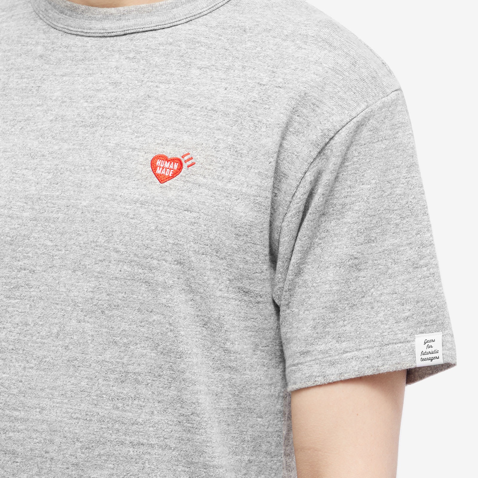 Human Made Heart Badge Slub T-Shirt - 5
