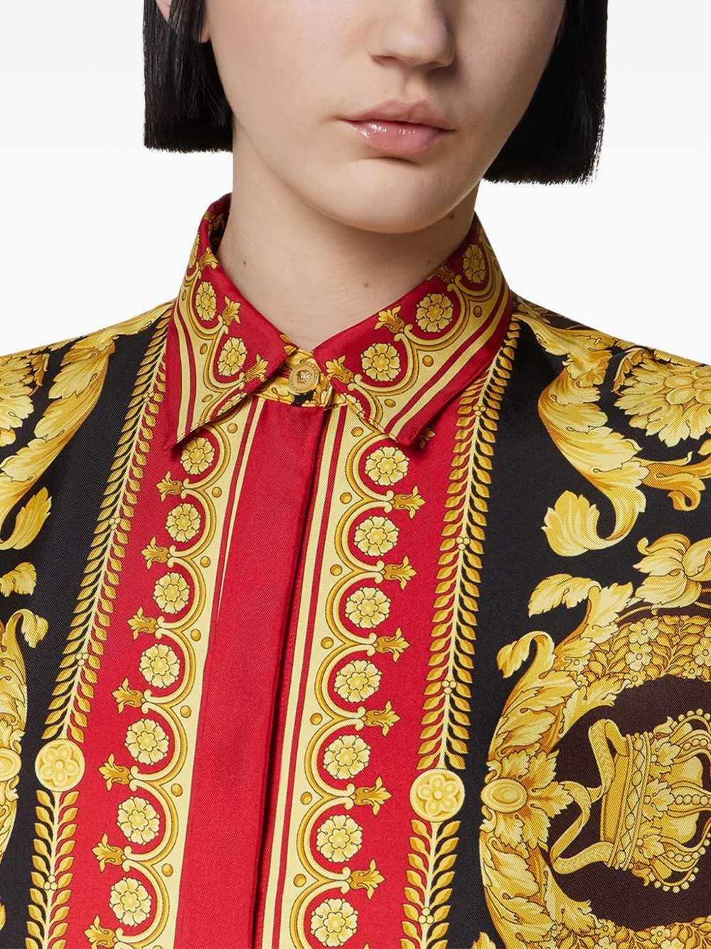 Barocco silk shirt - 4