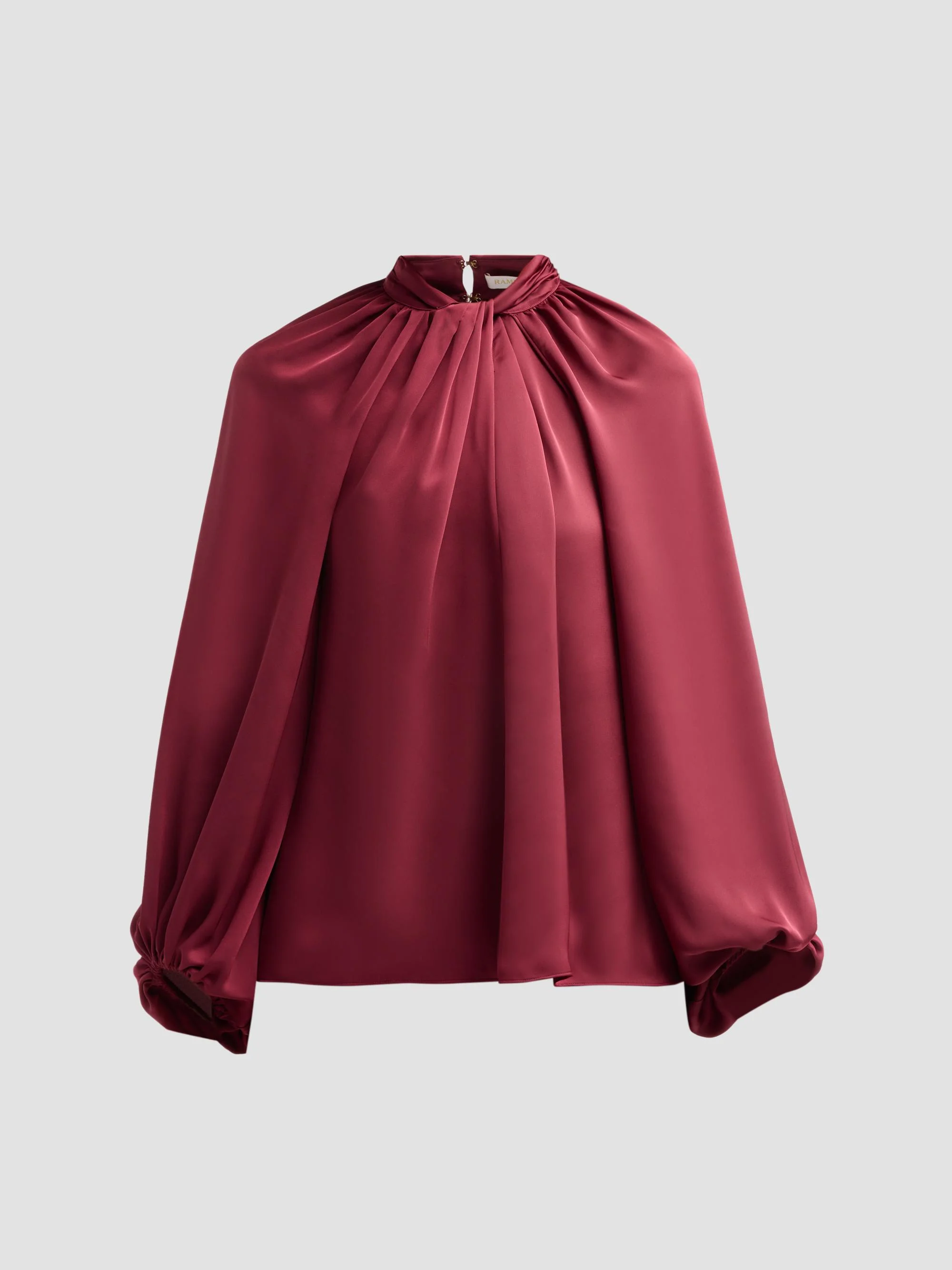 Women's Emmy Gathered Top - Cranberry - 1