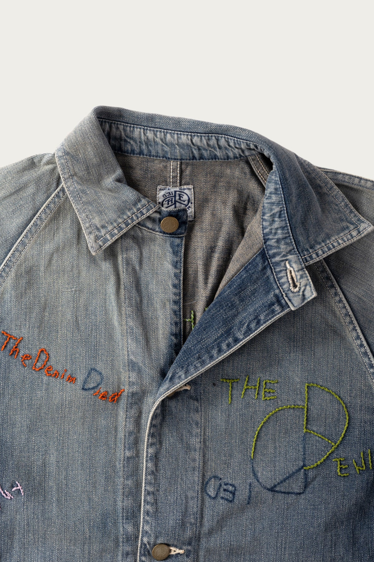 12oz Denim CACTUS Coverall (Memorial Embroidery Model) - Indigo - 2