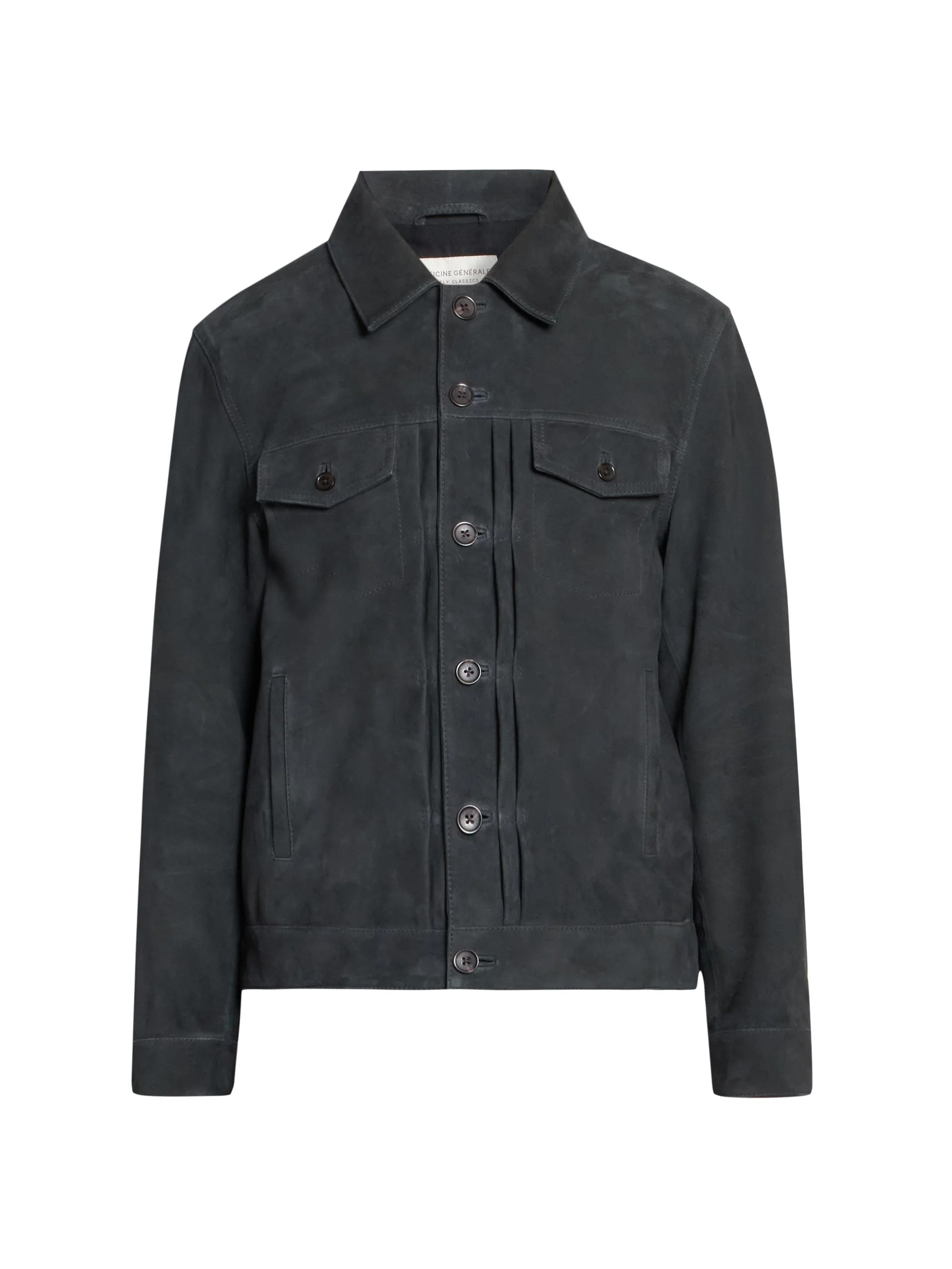 Men Liam Suede Jacket - Faded Black - 1