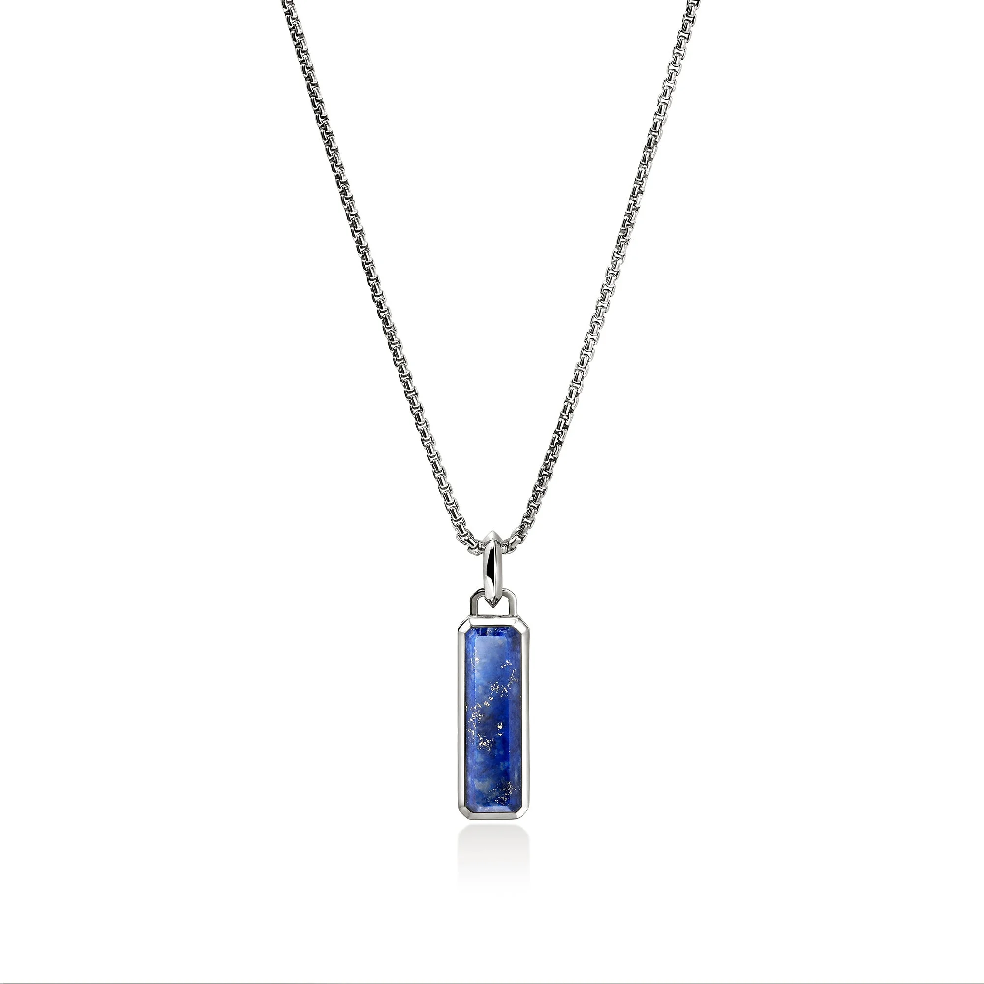 Lapis Lazuli Talisman Necklace, Sterling Silver - 1