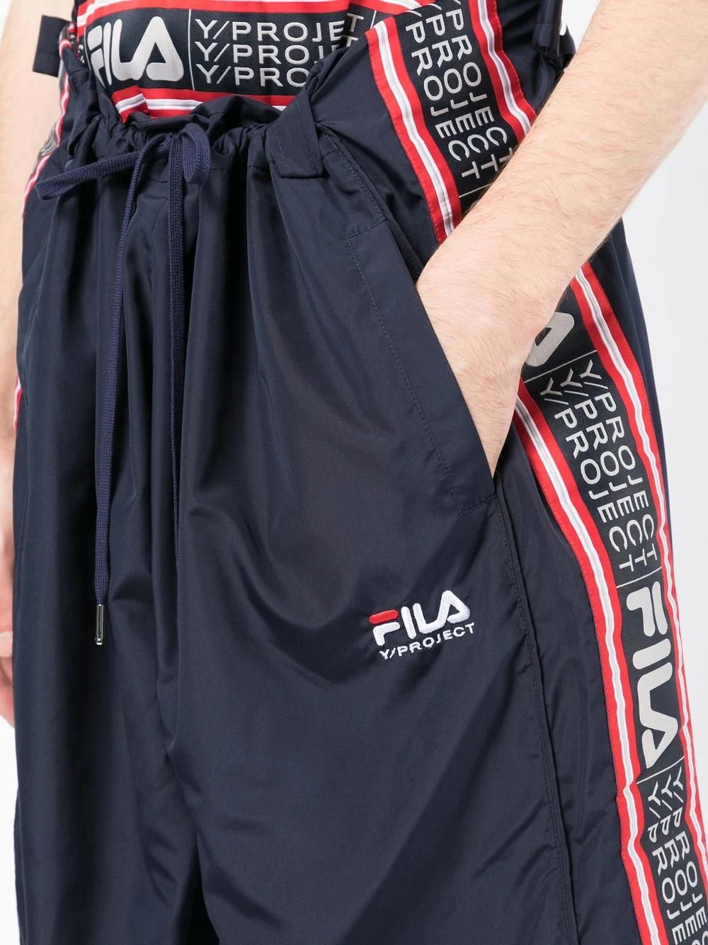 x Fila logo-waistband shorts - 3