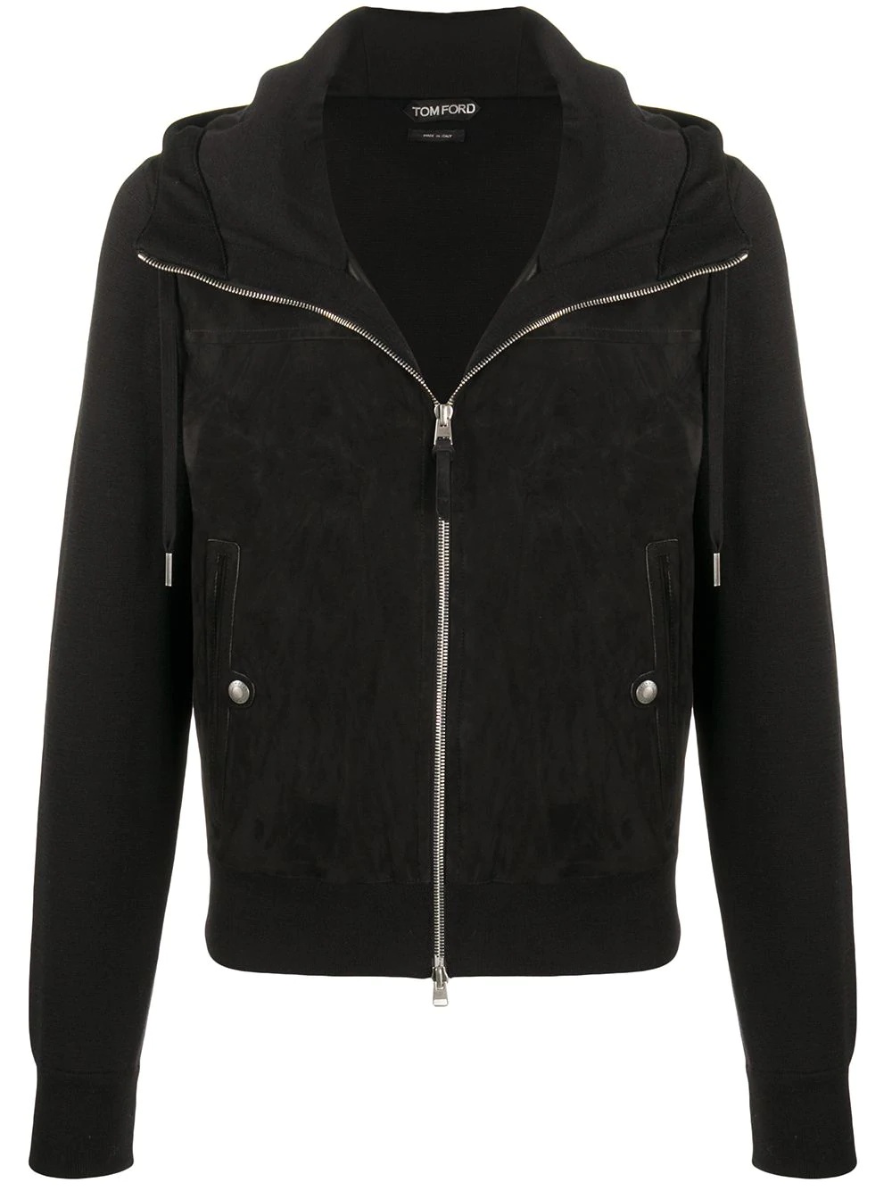 zip-up hooded jacket - 1