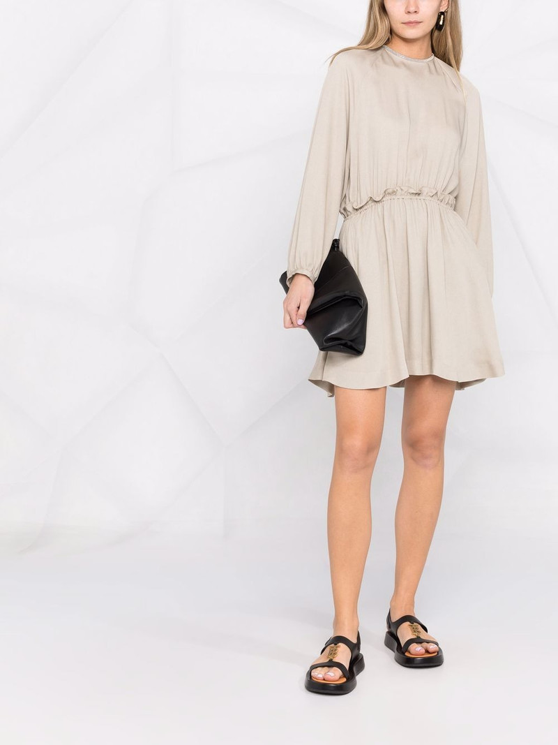FABIANA FILIPPI gathered-waist mini dress outlook